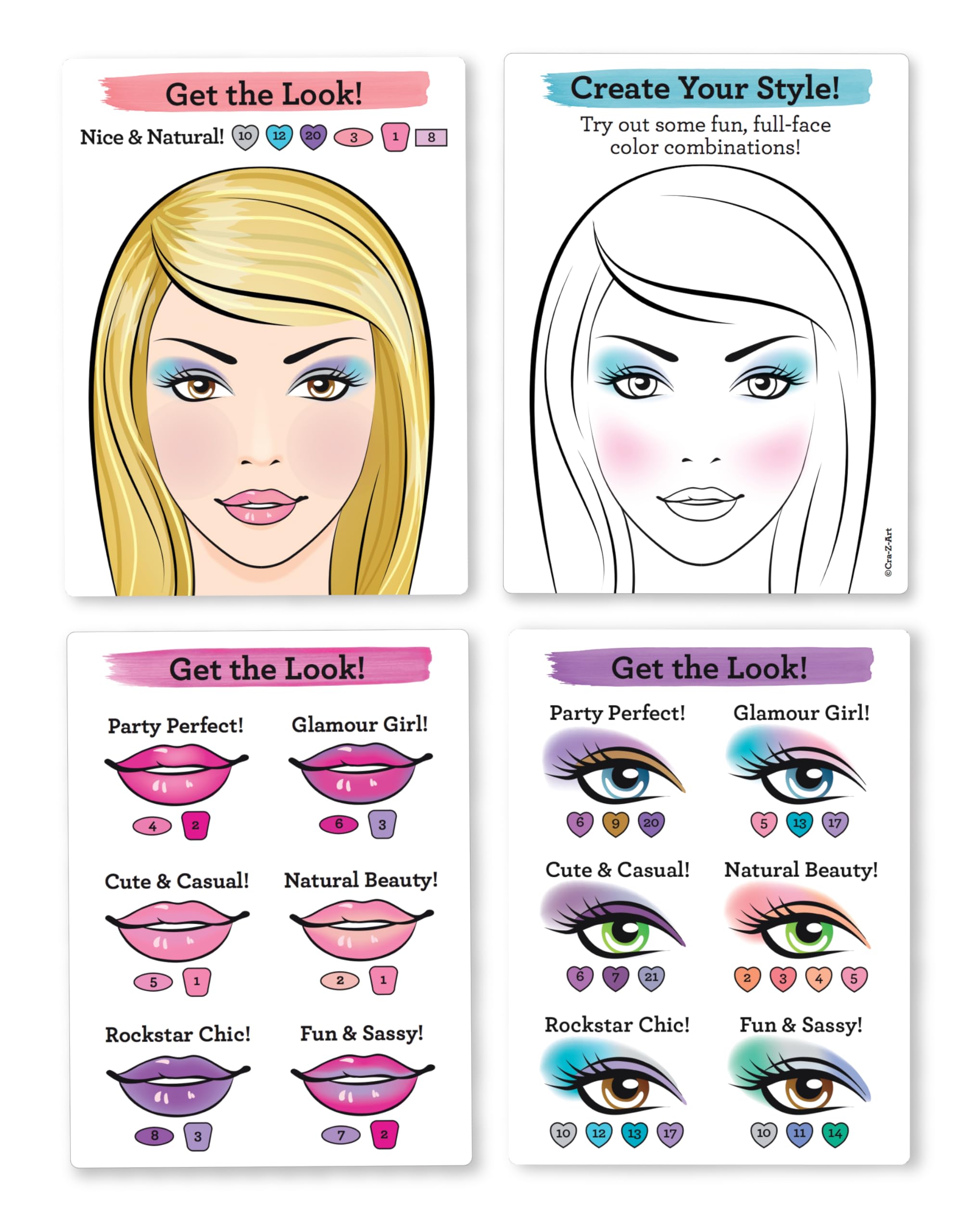 Cra-Z-Art Shimmer 'n Sparkle Ultimate Makeup Designer Kit for Kids - 24-Piece Pretend Play Cosmetic Set with Glitter & Sparkle for Dress Up, Birthday Gifts & Role Play (Ages 6+)