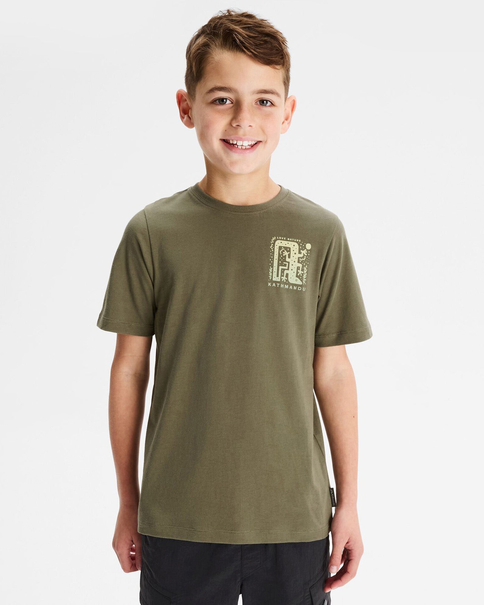 Organic Cotton Boys' Geo Skink Graphic T-Shirt - Soft & Comfortable Kids Tee for Casual Wear, School & Outdoor Activities