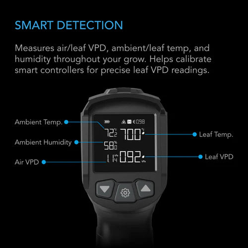 AC Infinity Handheld VPD Thermometer & Environment Monitor (AC TRV3) - Perfect for Indoor Grow Rooms, Greenhouses, and Hydroponic Systems