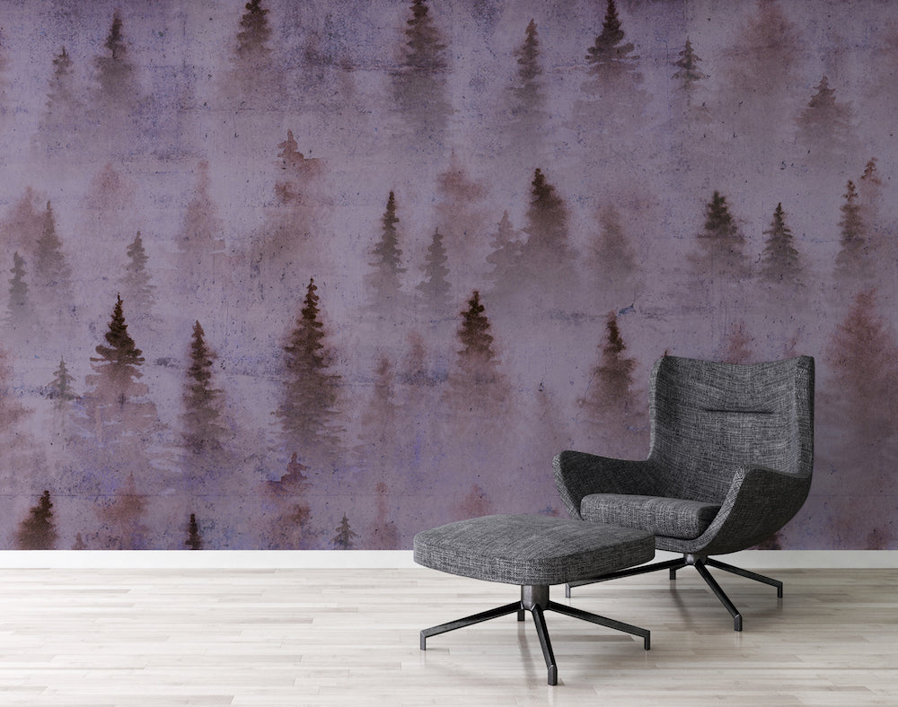 Atelier 47 Conifers In Fog - Premium Wall Art Print for Home & Office Decor - Perfect for Living Room, Bedroom or Office Space