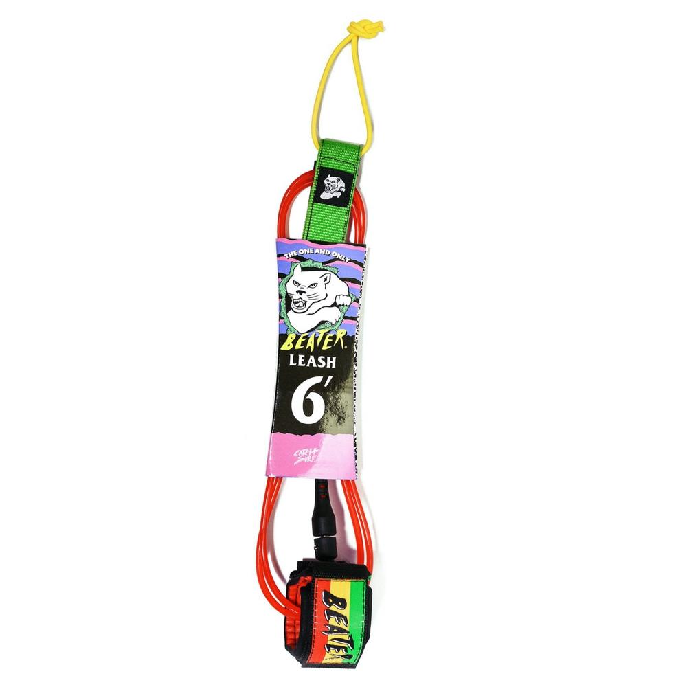 Catch Surf 6' Rasta Leash for Surfboards - Durable & Stylish Surfing Accessory for Wave Riding and Beach Fun