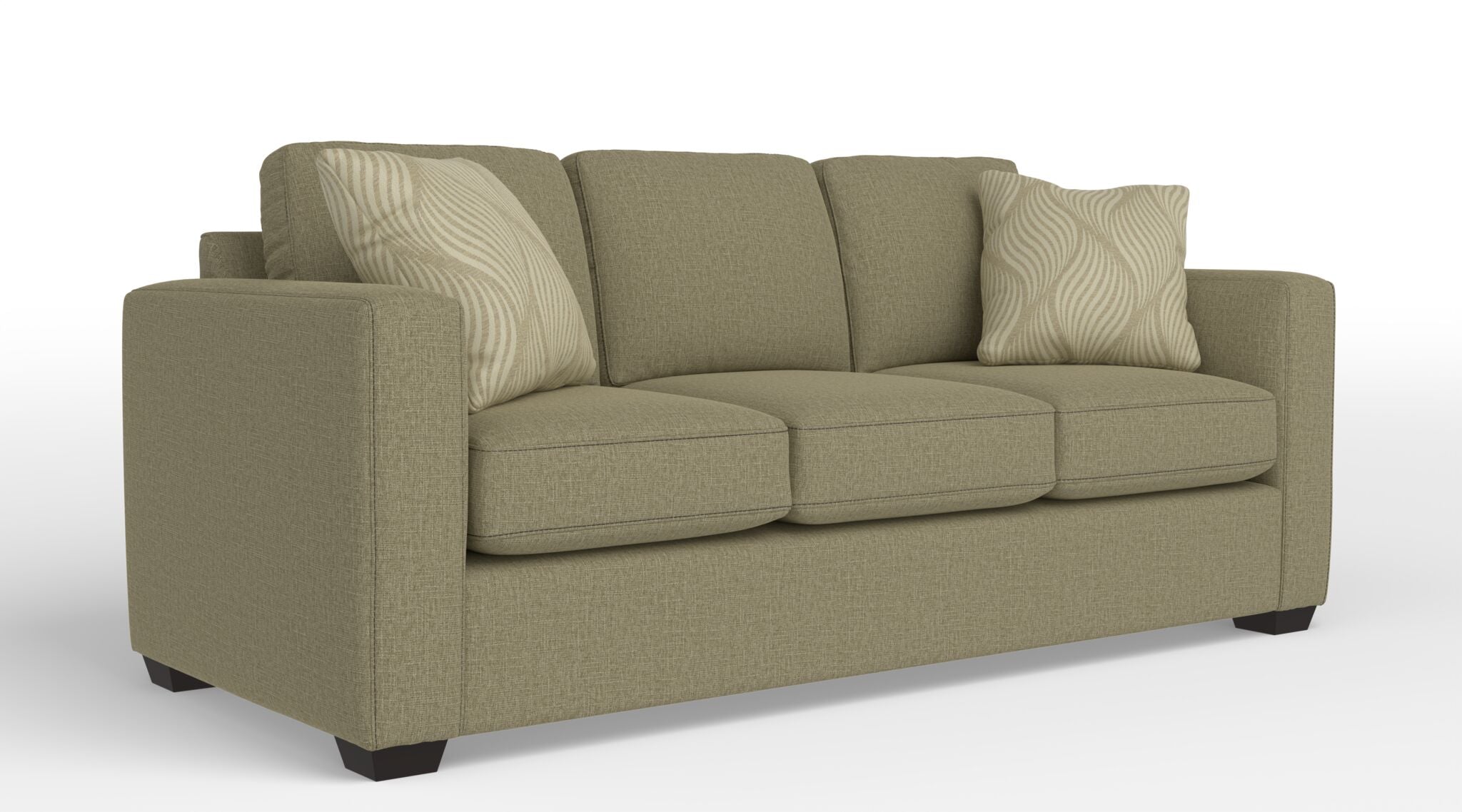 Comfortable Caleb Queen Sofa Bed with Innerspring Mattress in Bondi Beige - Perfect for Small Spaces, Guest Rooms & Apartments