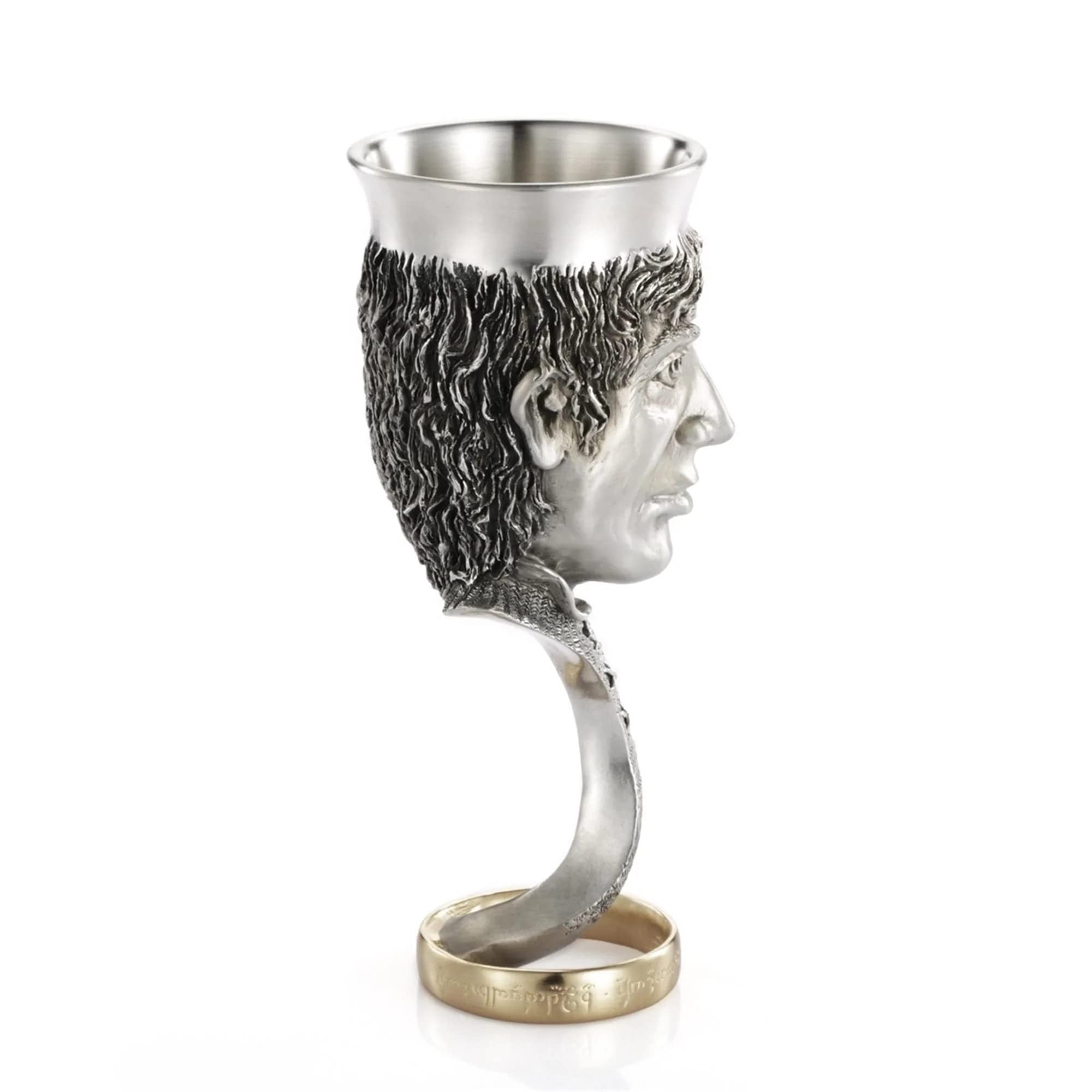 Royal Selangor Handcrafted Pewter Frodo Goblet - Lord of The Rings Collectible for Fans | Elegant Drinking Cup for Wine, Beer & Fantasy Themed Parties