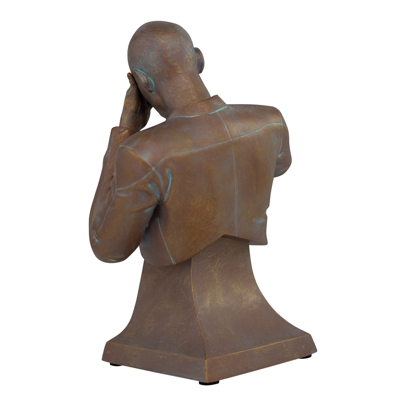 Star Trek TNG Captain Picard Facepalm Faux Bronze Mini Bust - ThinkGeek Exclusive Artist Proof Edition | Office Desk Decor, Sci-Fi Collectible, Geek Gift for Trekkies