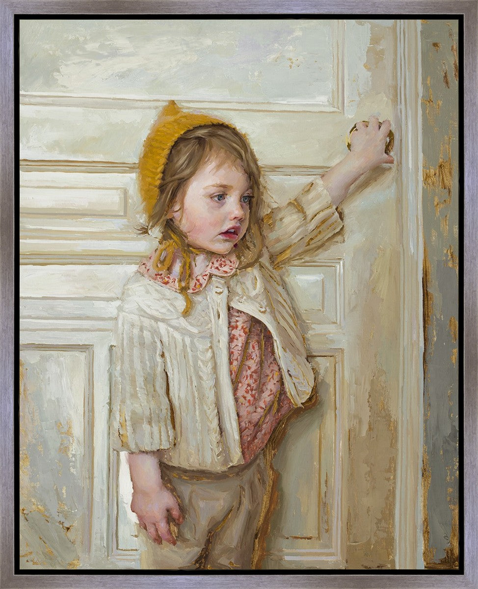 Girl in a White Doorway Gallery Wrap Canvas Art Print - Perfect for Living Room, Bedroom & Office Wall Decor