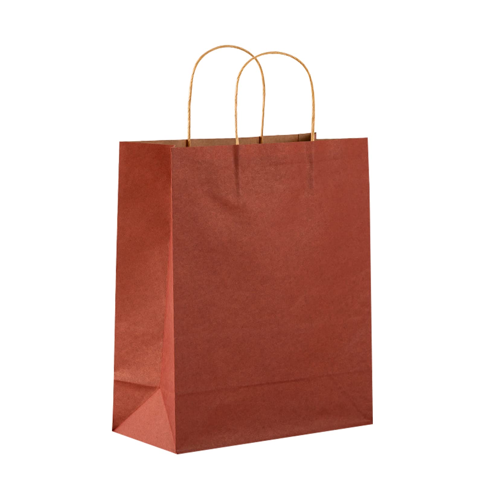 100 Pcs Kraft Paper Gift Bags with Handles - 6x5x12 Inch Bulk Gift Bags for Christmas, Baby Showers, Thanksgiving, Halloween, Easter, Mother's Day & Wedding Parties - Eco-Friendly Party Favor Bags for Gifts, Treats & Goodie Bags