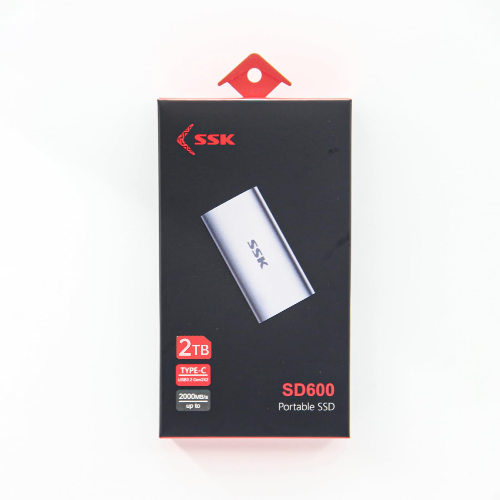 SSK 2TB Portable External SSD - 2000MB/s USB 3.2 Gen2x2 NVMe Hard Drive for MacBook Pro, iPhone 15, Laptops | Ultra-Low Power | Perfect for Gaming, 4K Video Editing & Data Backup