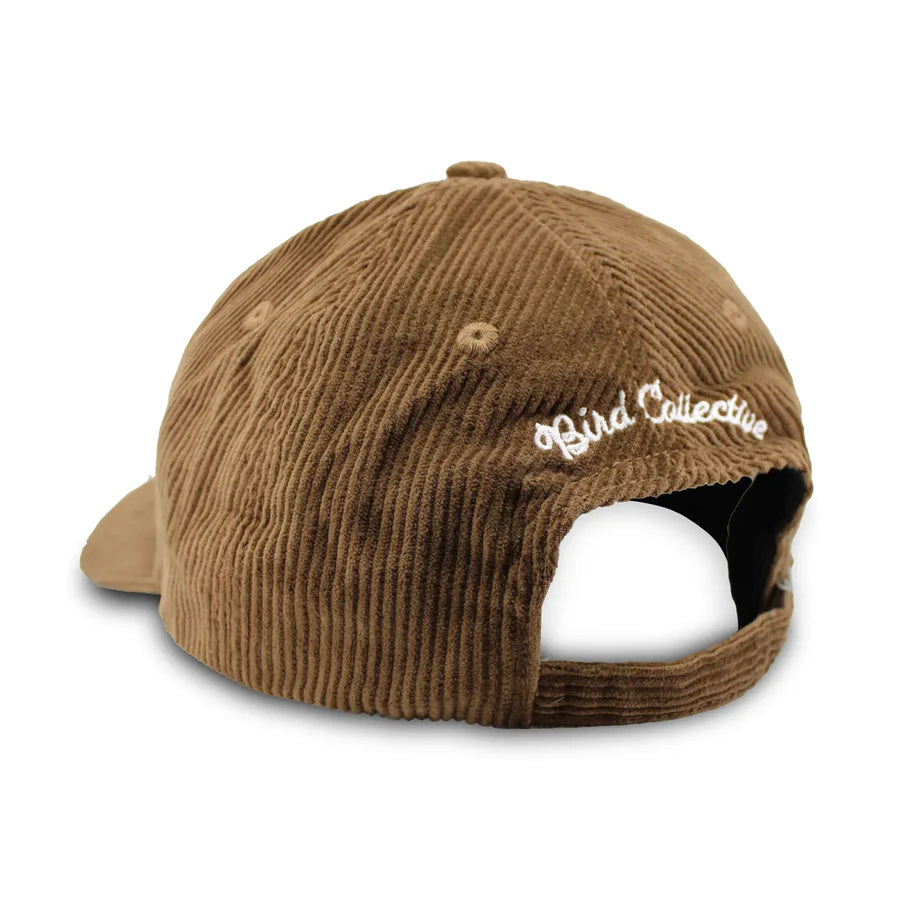 Eastern Bluebird Corduroy Hat for Women & Men - Soft Chestnut Brown Vintage Style Bird Lover Cap - Perfect for Birdwatching, Outdoor Adventures & Casual Wear