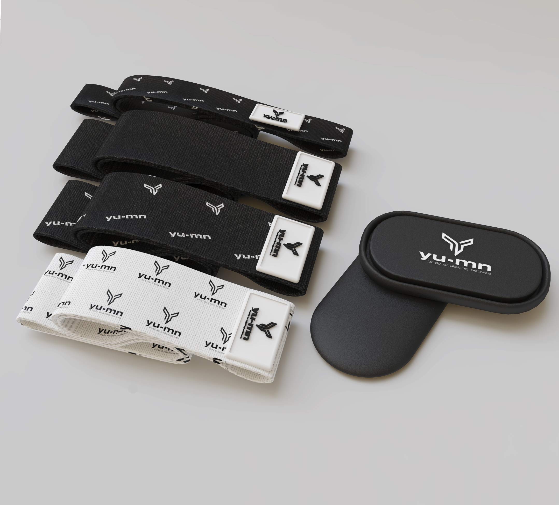 Premium 4-Piece Fabric Resistance Band Set with Core Sliders - Workout Bands for Strength Training, Legs, Glutes & Butt - Ideal for Gym, Home & Outdoor Exercise - Men & Women Fitness Accessories - Perfect for Pilates, Yoga & Full-Body Workouts