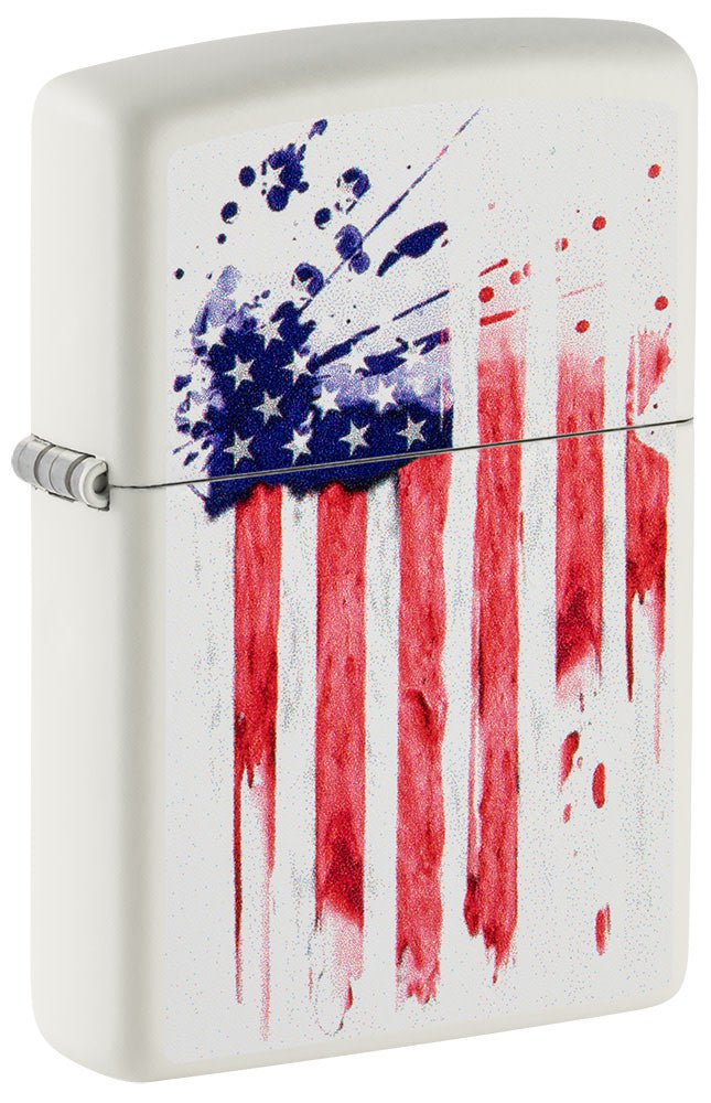 American Flag Design White Matte Case - Patriotic Phone Cover for iPhone & Samsung | Perfect for 4th of July, Veterans Day & Everyday Pride