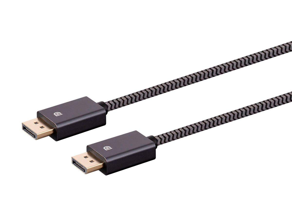 Monoprice 10ft DisplayPort 1.4 Cable (10 Pack) - 8K@60Hz, HDR, 32.4Gbps, Nylon Braided, Gray - for Gaming Monitors, Laptops, PCs & TVs | Perfect for 4K/8K Gaming, Video Editing & Home Theater Setup