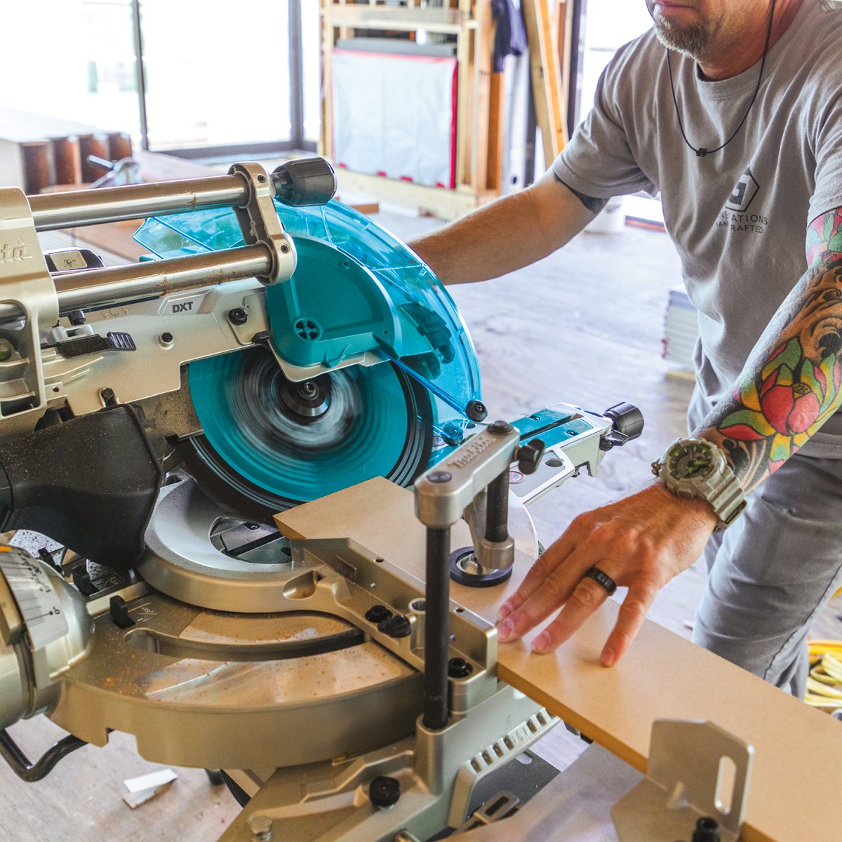36V (18V X2) LXT Brushless 12-Inch Dual-Bevel Sliding Compound Miter Saw with AWS and Laser Guide - Perfect for Woodworking, Carpentry, and DIY Projects