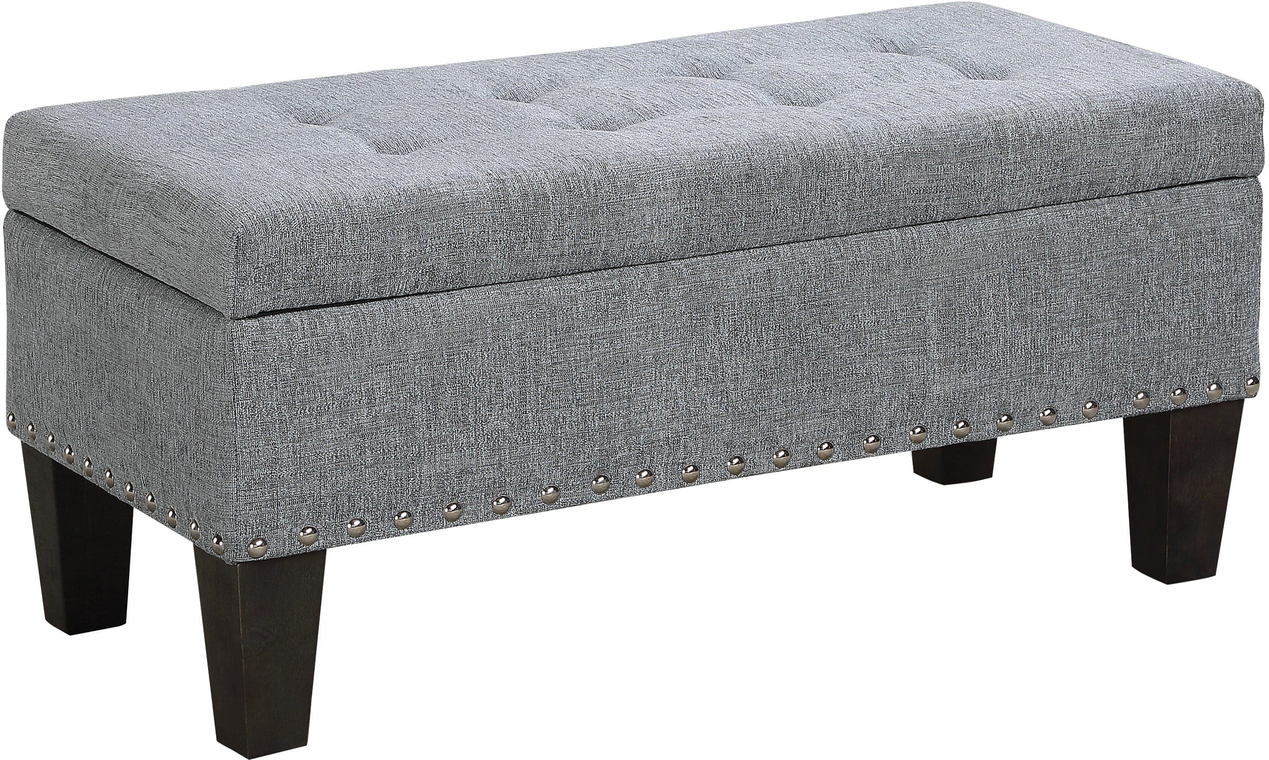 Office Star Clement Storage Bench with Seat [SB568] - Perfect for Entryway, Living Room & Bedroom Organization