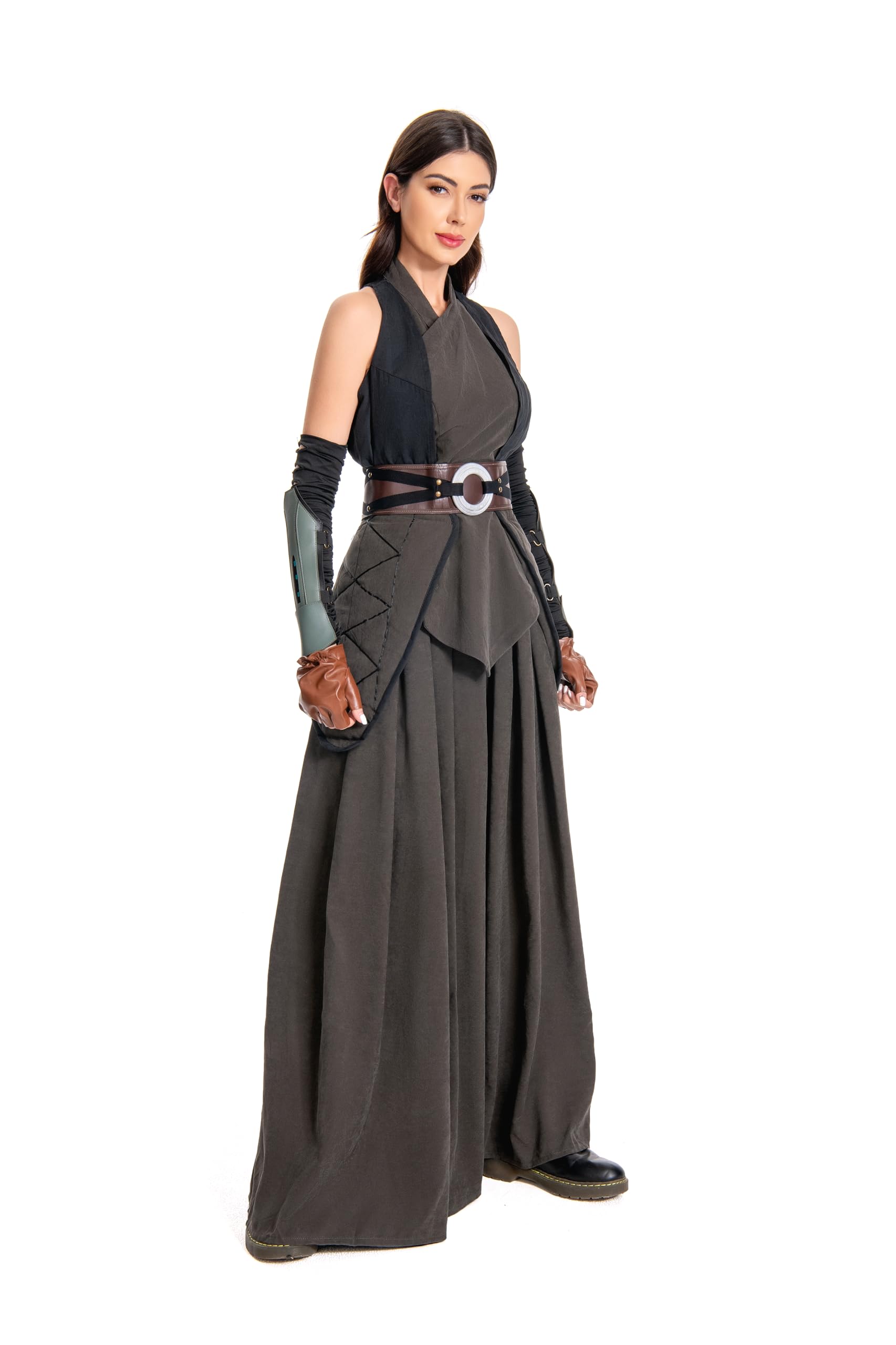 Women's Medieval Knight Costume Set - Warrior Halloween Outfit with Tunic & Pants for Adults | Renaissance Fair, Cosplay, LARP & Halloween Party Costume