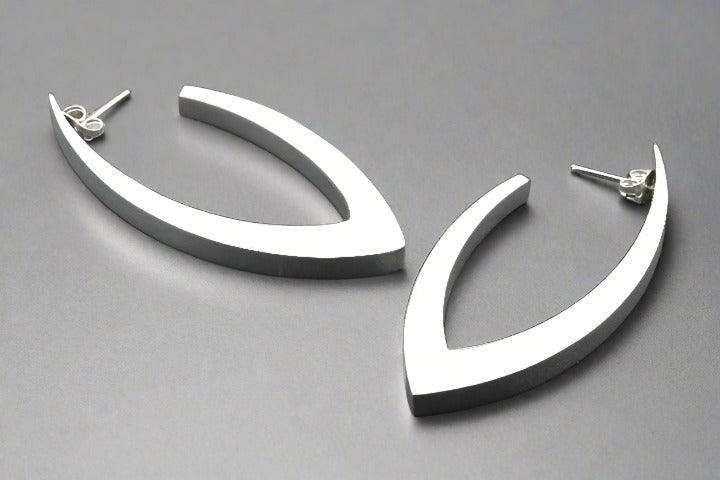 Eclipse Drop Stud Earrings - Sterling Silver 925 Hypoallergenic Dainty Jewelry for Women - Perfect for Everyday Wear, Parties & Gifts