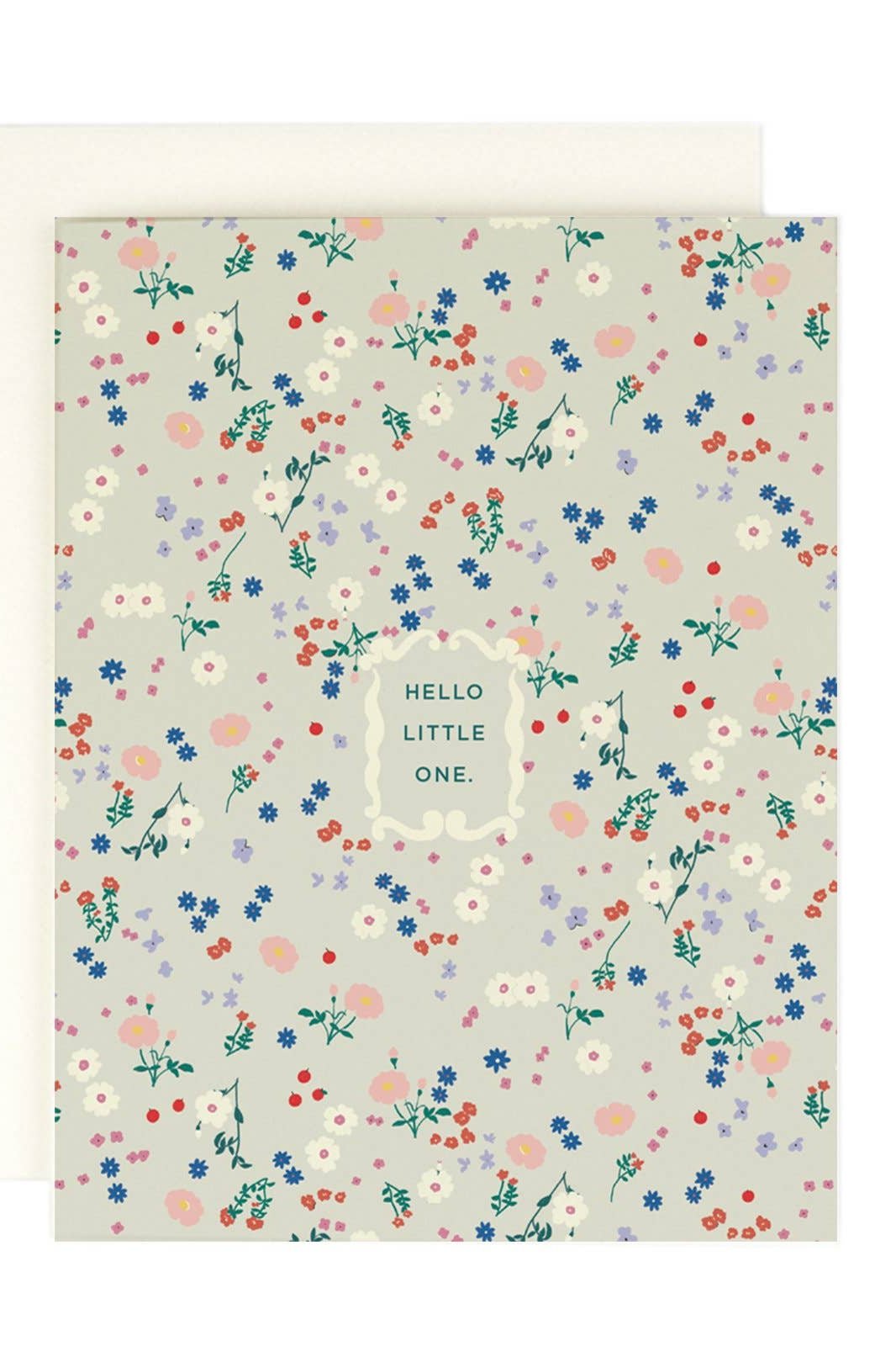Hello Little One Greeting Card - Heartwarming Baby Shower & Newborn Gift - Perfect for Birth Announcements, Welcoming New Parents & Celebrating Little Ones