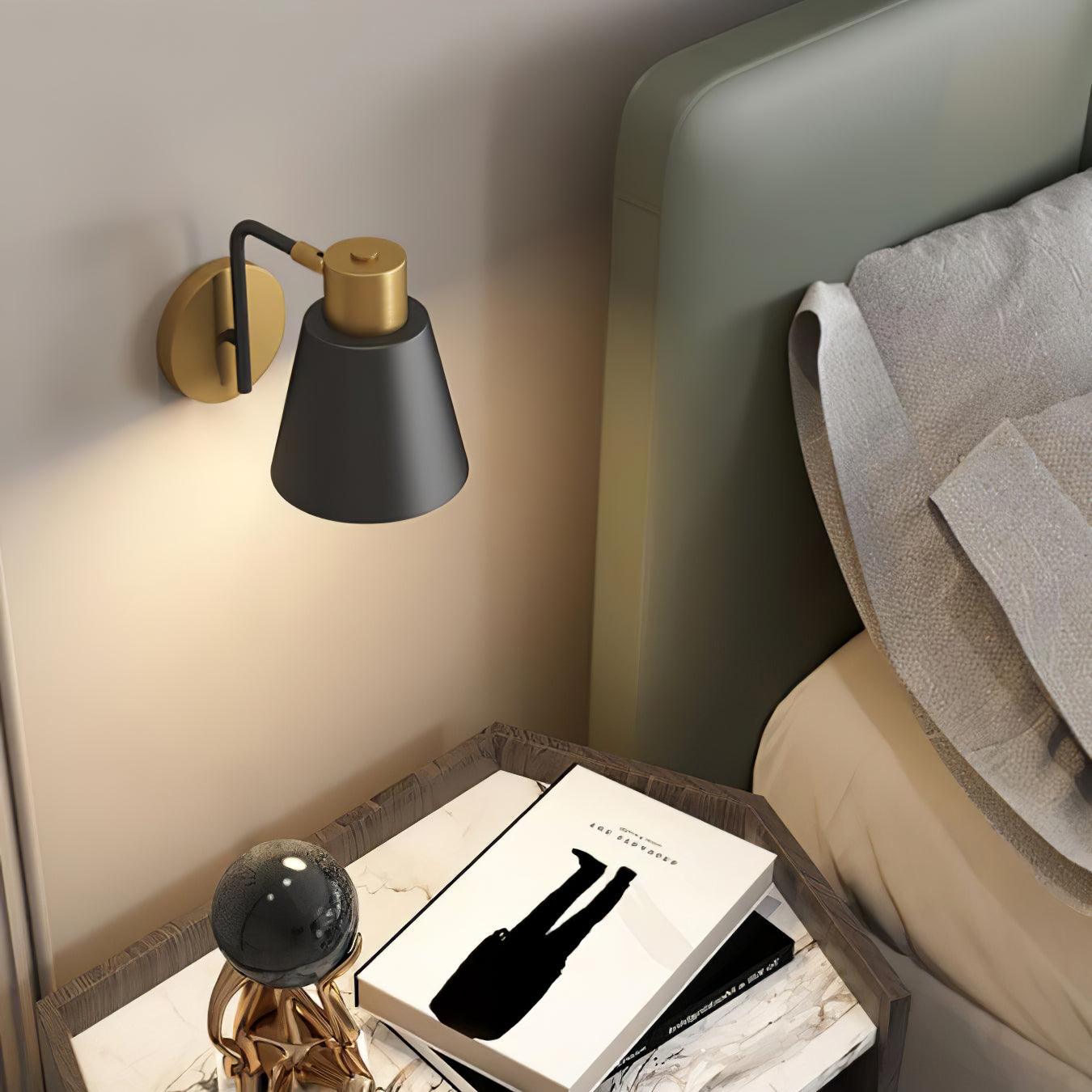 Adjustable Arm Wall Lamp - Modern Swing Arm Sconce with Flexible Gooseneck for Bedroom, Living Room, and Office Lighting