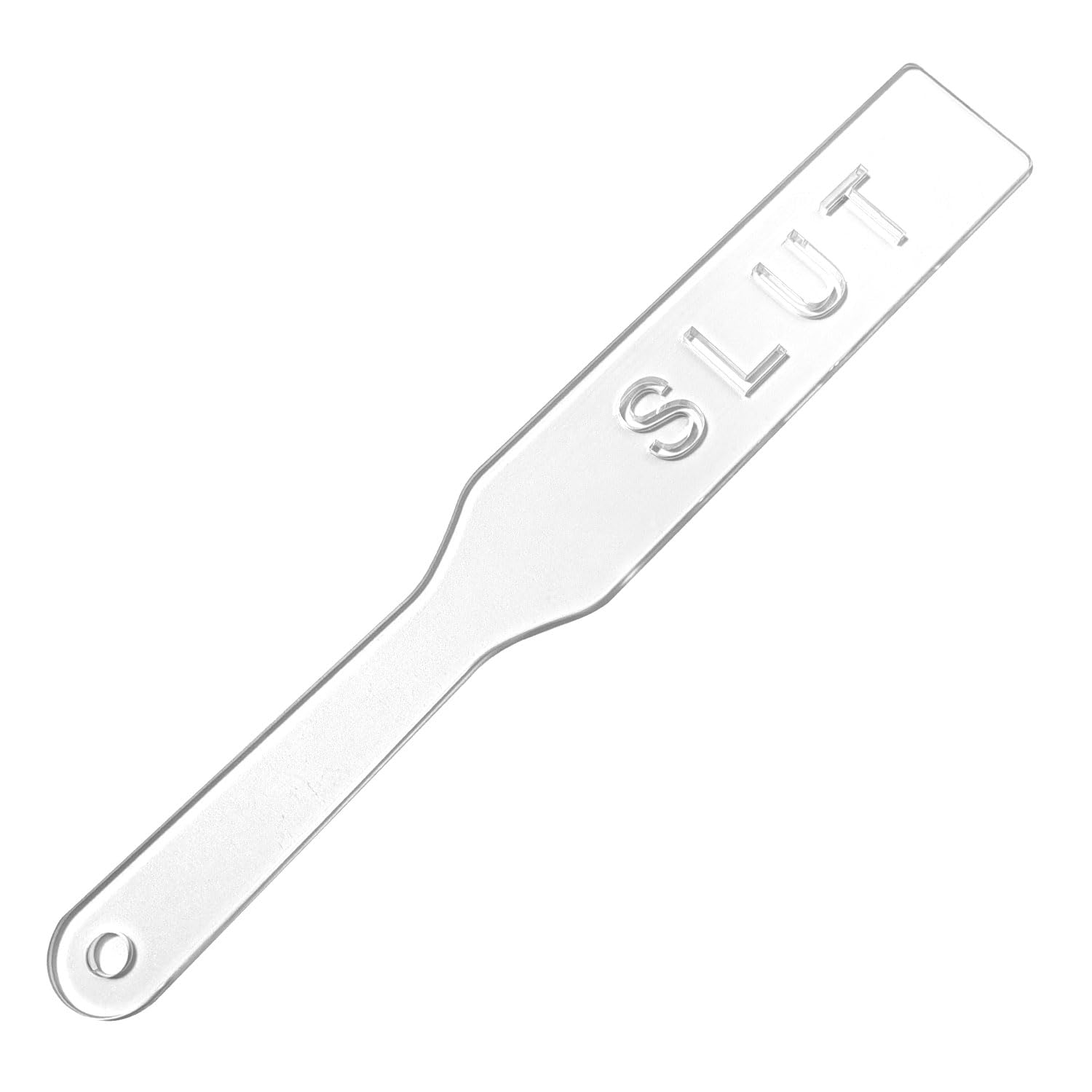 Acrylic Transparent Spanking Paddle - Durable Smooth Adult BDSM Toy for Couples, SM Play, Flogger, Sex Accessories - Perfect for Spanking, Role Play & Sensual Bondage Scenes