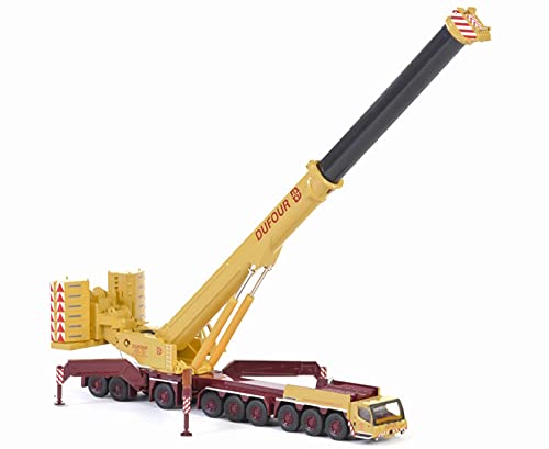 LIEBHERR LTM 1750-9.1 Crane Diecast Model Truck 1/87 Scale for Dufour Group 71-2025 - Collectible Construction Vehicle for Display & Model Enthusiasts