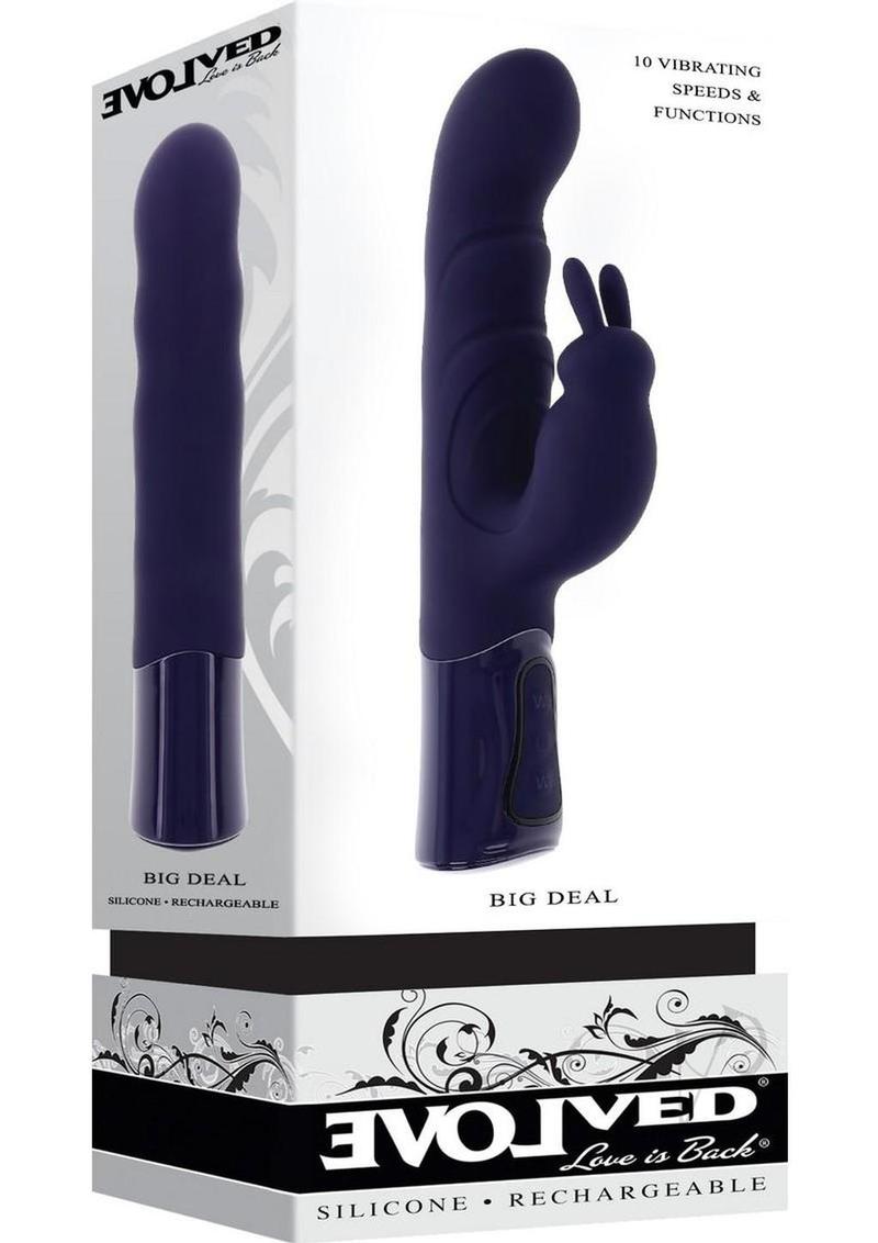 Premium Rechargeable Silicone Rabbit Vibrator for Women - Powerful Dual Stimulation, Purple | Perfect for Couples Play & Solo Pleasure