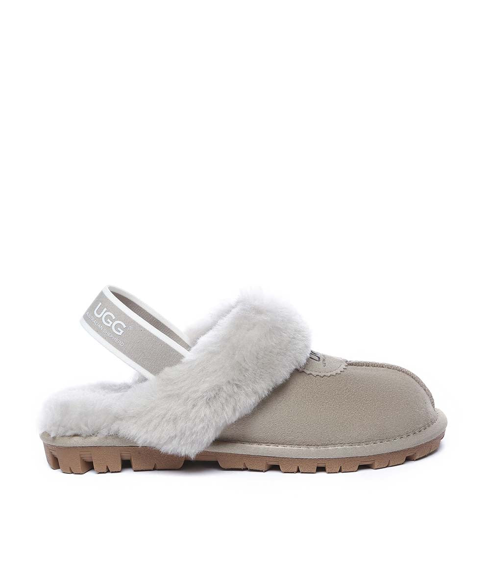 Women's UGG Banded Scuff Slippers - Cozy Indoor/Outdoor House Shoes for Winter Comfort - Perfect for Lounging at Home, Running Errands & Travel