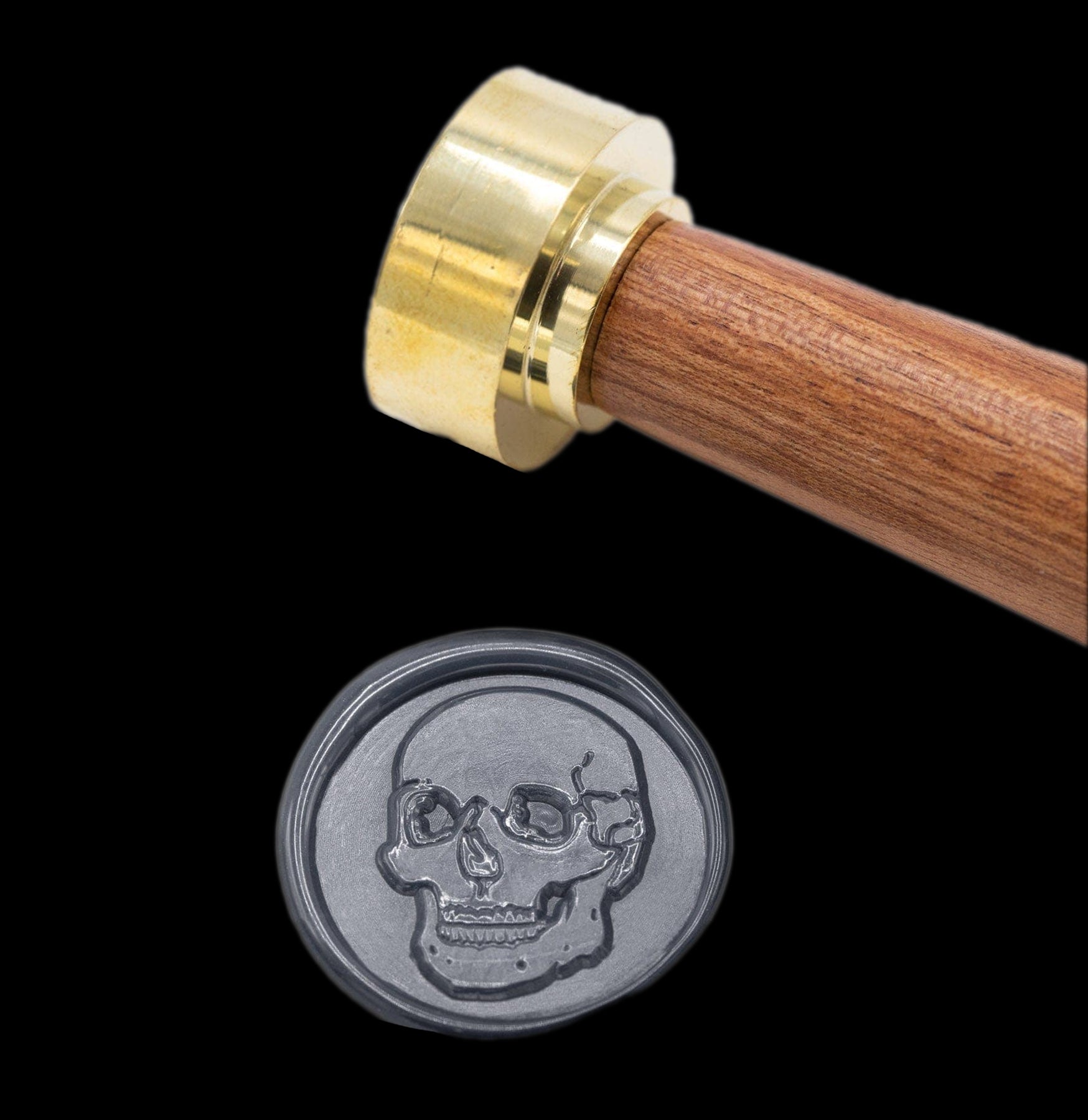 Vintage Skull Wax Seal Stamp Kit - Gothic Wax Seal Stamp for Letters, Invitations, and DIY Crafts - Perfect for Halloween, Wedding, and Stationery Projects