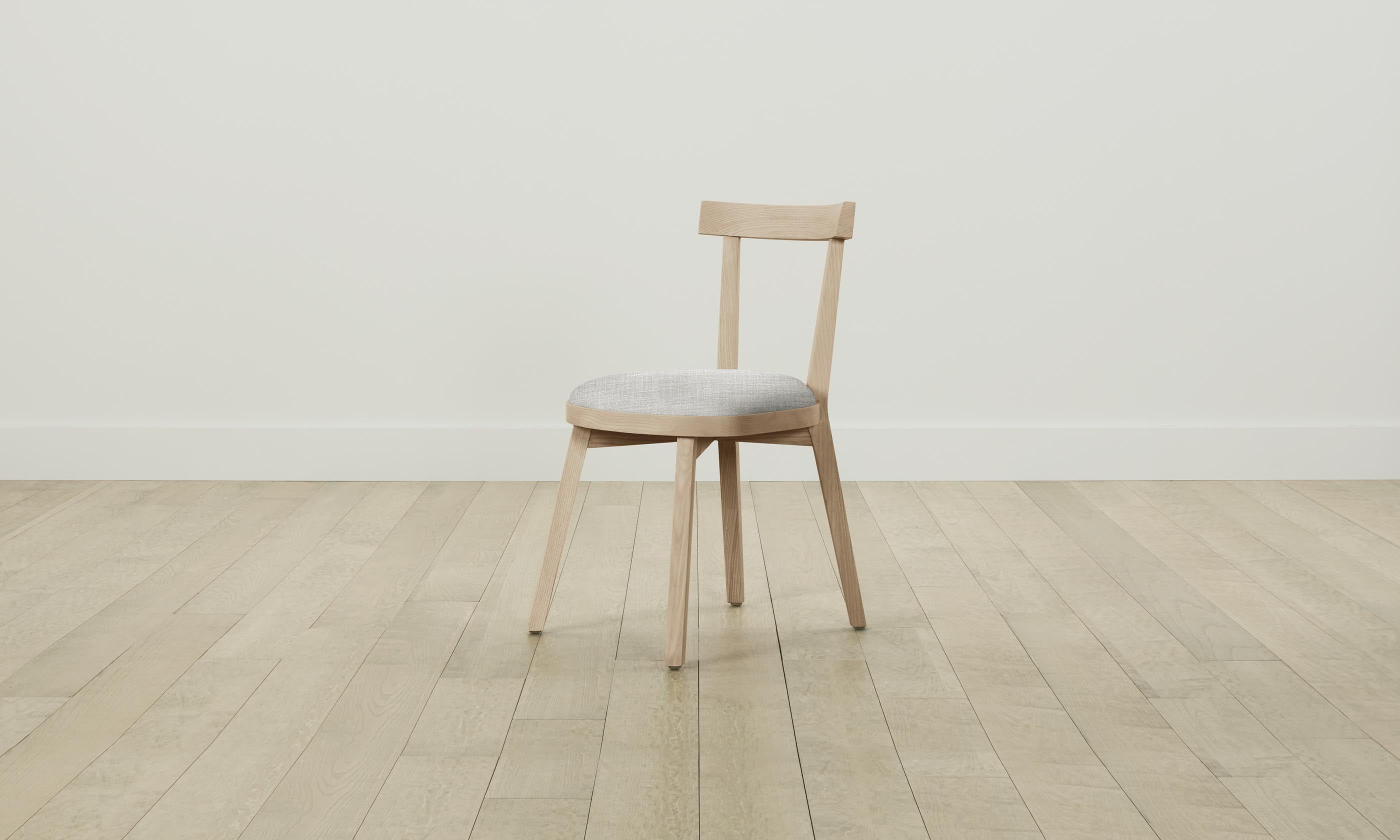 Allen Dining Chair - Textured Tweed Upholstered Seat with Solid Wood Legs - Perfect for Kitchen, Dining Room & Home Office Decor