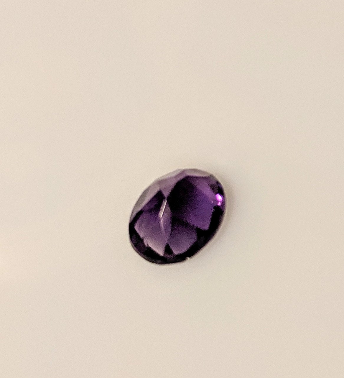 1.8ct Natural Brazilian Amethyst Loose Stone - 9x7mm Oval Cut VVS Eye Clean February Birthstone - Vivid Purple Gemstone for Jewelry Making, Engagement Rings & Healing Crystals (Wholesale Available)