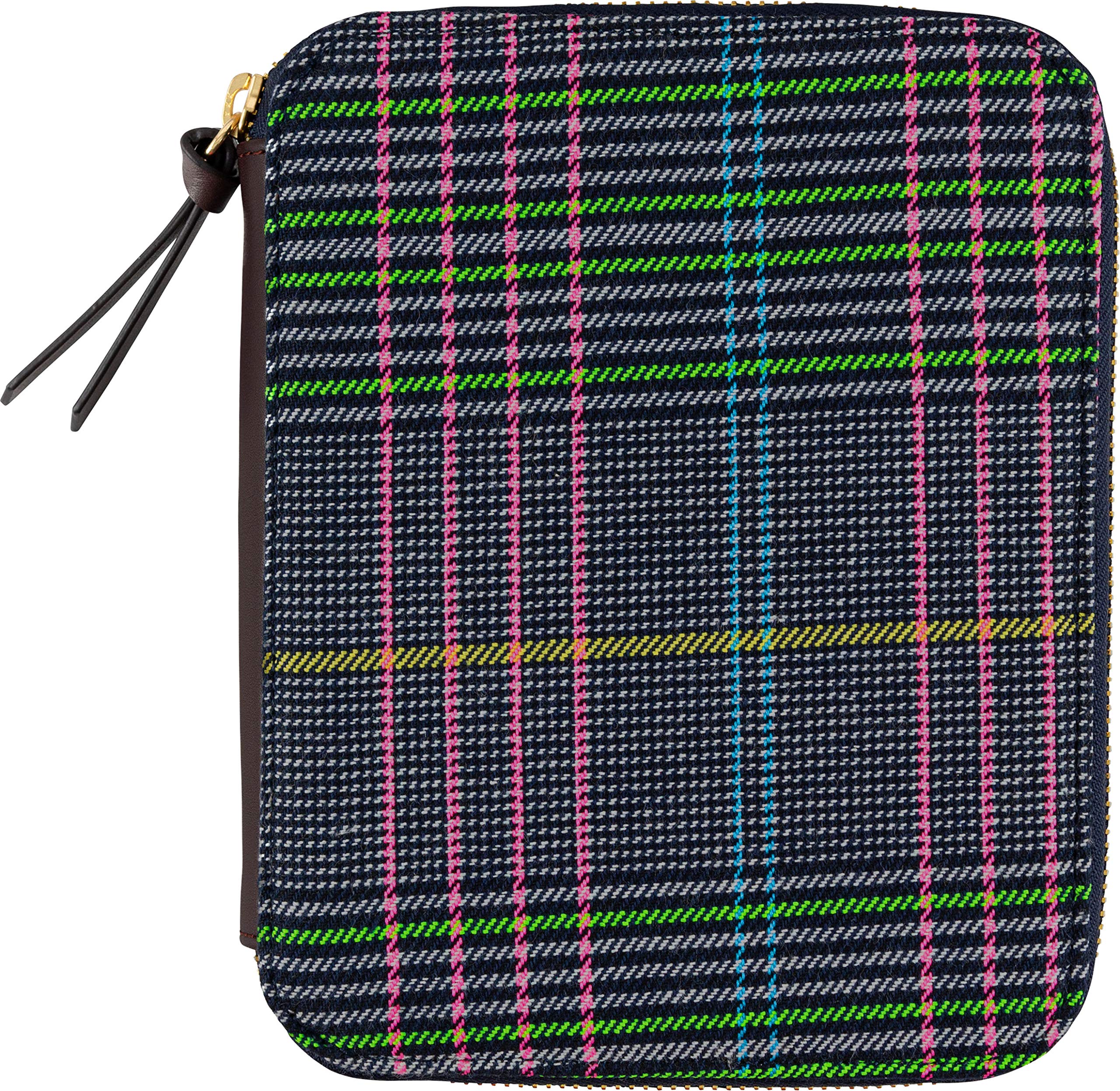 Hobonichi Techo Original A6 Planner Cover - Neon Tartan Design | Durable & Stylish Daily Organizer for Journaling, Planning & Note-Taking | Perfect for Students, Professionals & Creative Writers