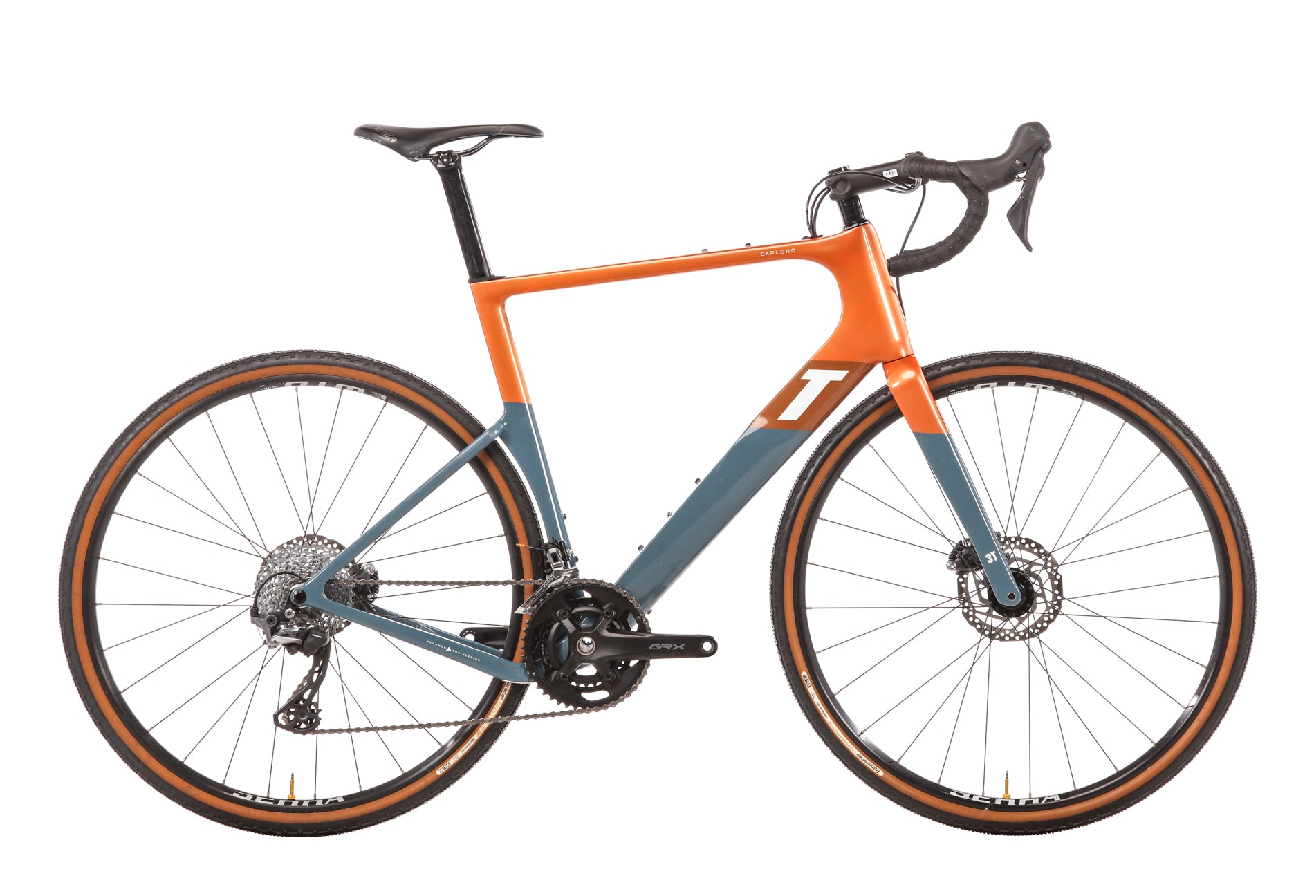 2022 3T Exploro Race GRX 2X Gravel Bike - 58cm Carbon Frame Adventure Bike for Off-Road Cycling & Commuting