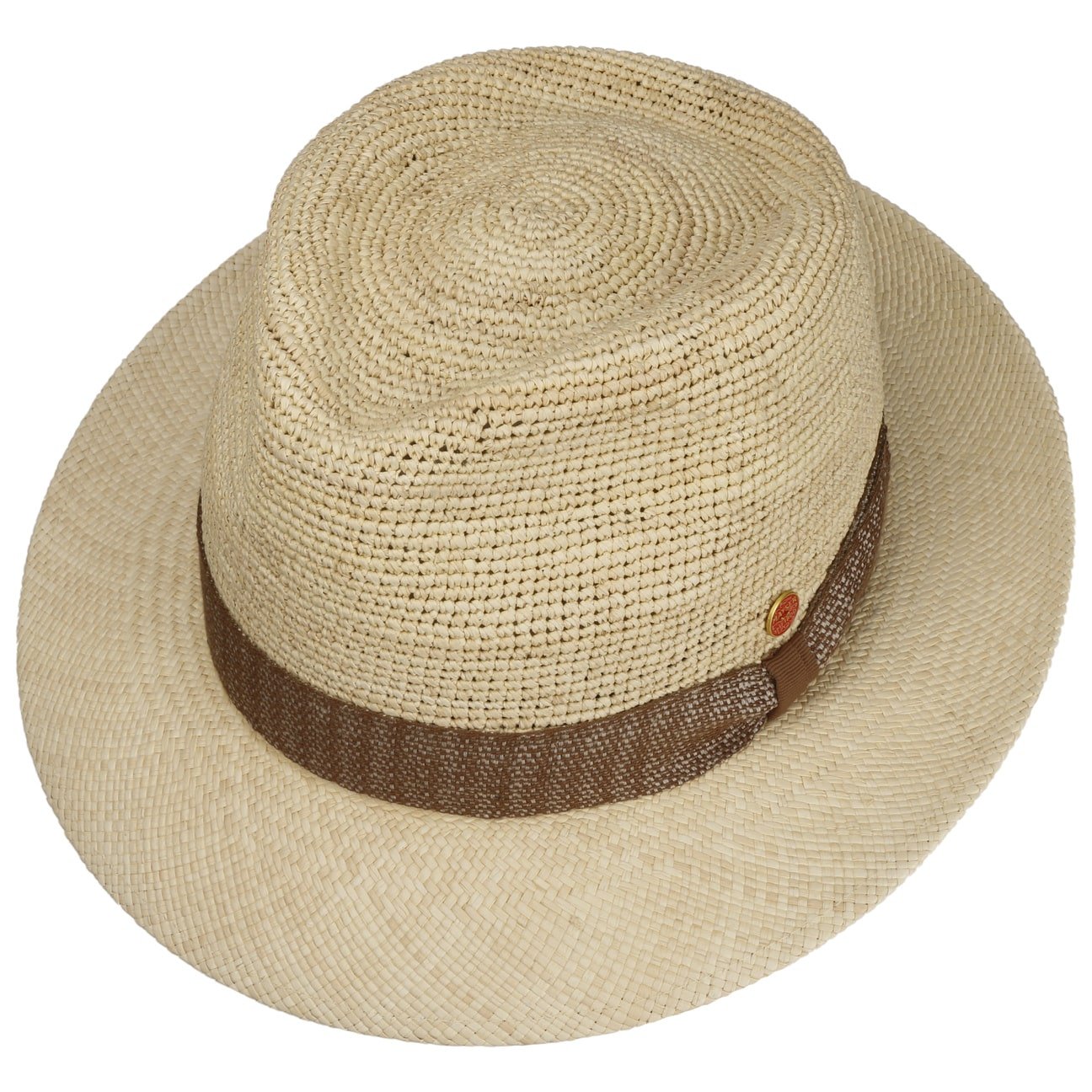 Stylish Mayser Manuel Crochet Trilby Panama Hat for Men - Perfect for Summer Beach, Outdoor Travel & Casual Fashion
