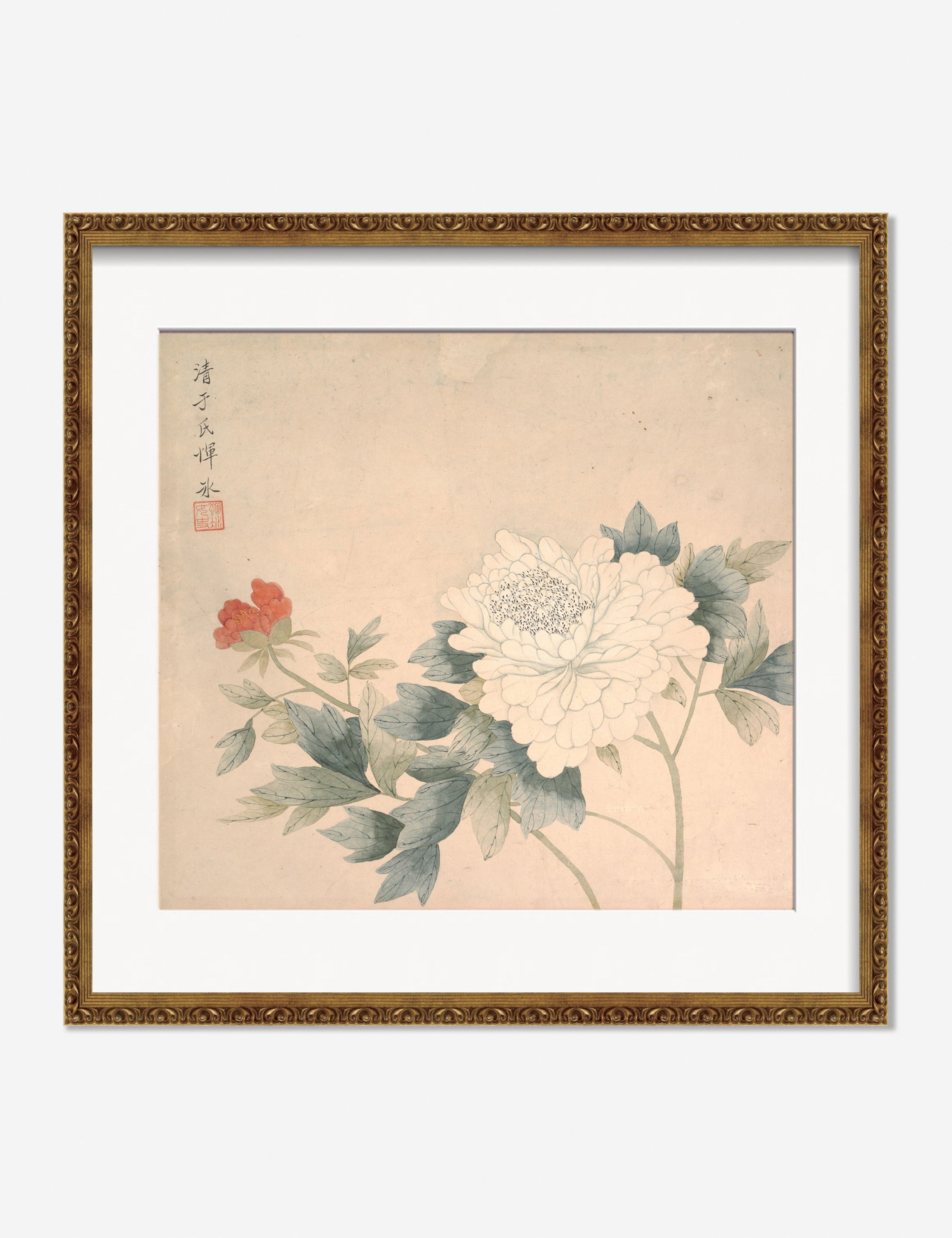Flower Study 2 Print by Yun Bing - Botanical Wall Art Decor for Living Room, Bedroom & Office - Perfect for Home Decor & Gift Giving