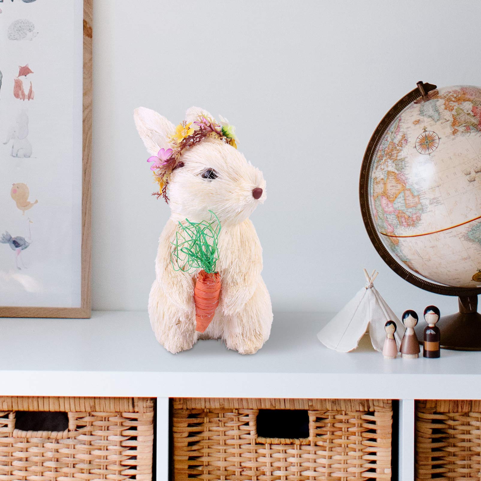 ABOOFAN Mini Bunny Foam Figurine - Cute Desk Decor for Office, Home & Kids Room | Stress Relief Toy & Collectible Gift for Bunny Lovers