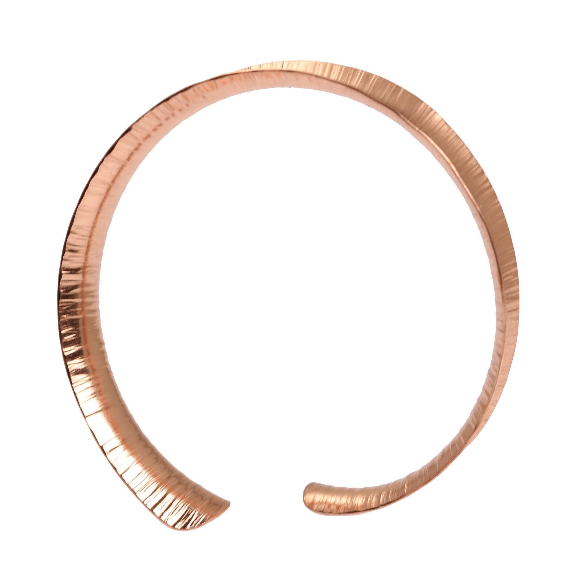 Handmade Anticlastic Copper Bangle Bracelet for Women - Elegant Hammered Jewelry for Everyday Wear, Boho Style Accessories for Casual Outfits & Special Occasions