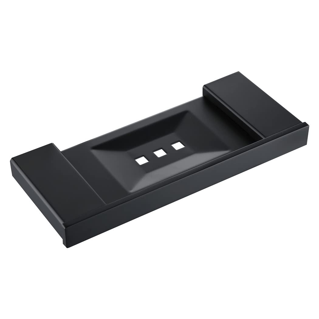 Premium Matte Black Stainless Steel Bathroom Accessories Set - Includes Paper Holder, Toothbrush Holder, Towel Bar & Shelves | Modern Bathroom Organization for Homes, Hotels & Apartments