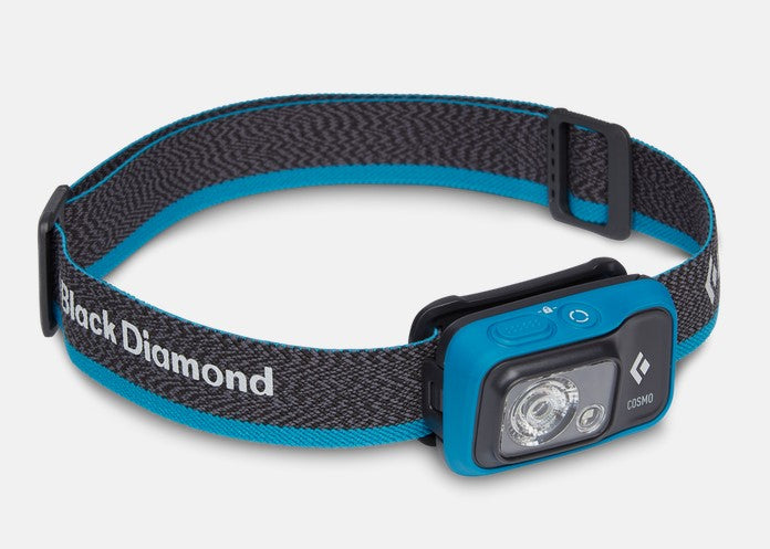 Black Diamond Cosmo 350 Headlamp - Rechargeable LED Headlight for Camping, Hiking & Outdoor Adventures - 350 Lumen Brightness with Red Night Vision Mode