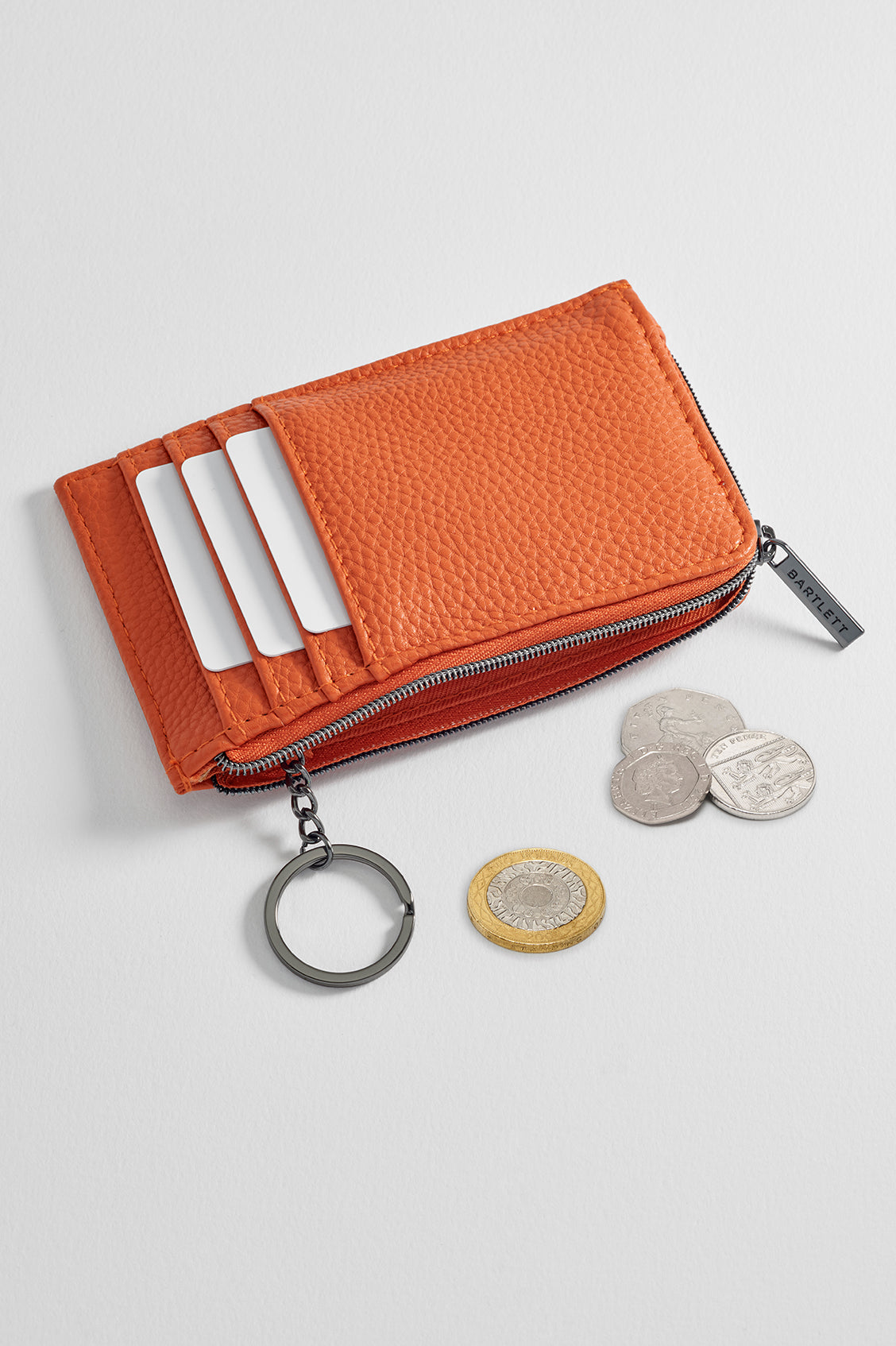 Men's Slim RFID Blocking Zipper Wallet - Compact Leather Card Holder for Cash & Credit Cards - Perfect for Travel, Business & Everyday Use