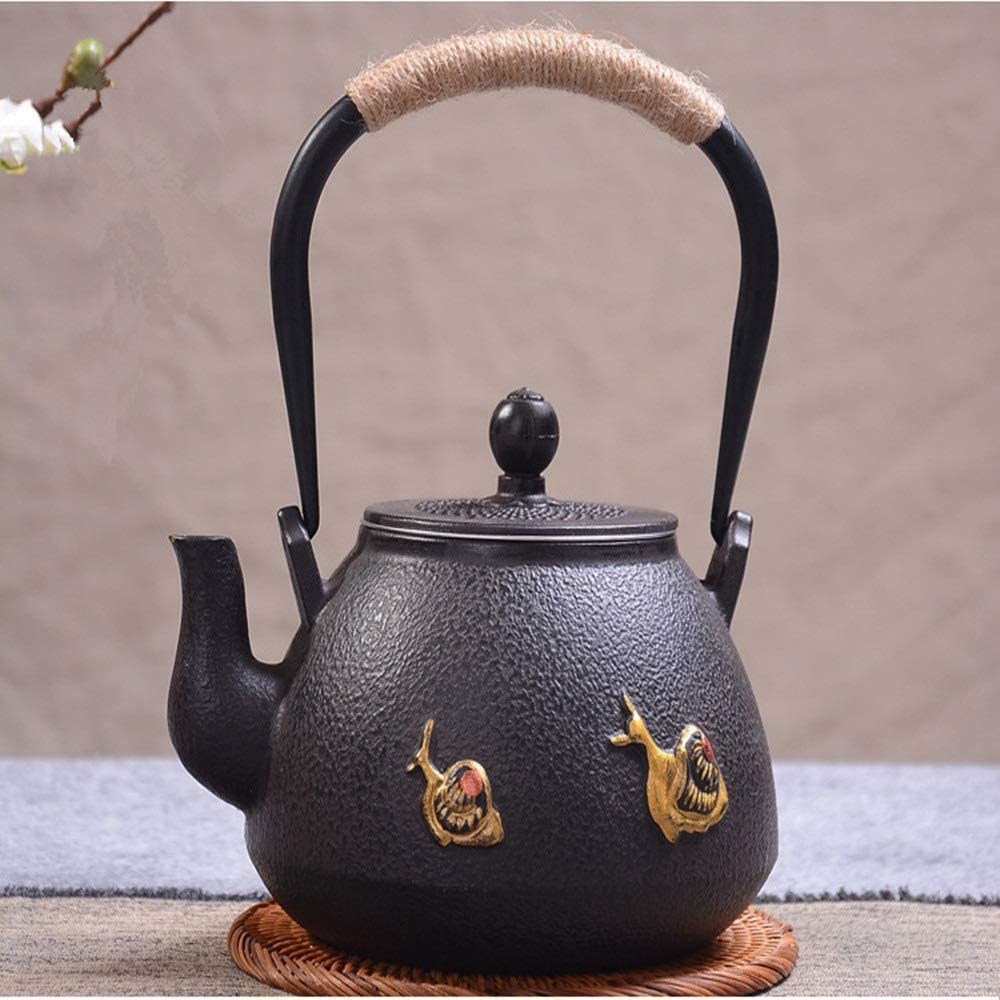 Premium Japanese Cast Iron Teapot 1200ml - Enhances Tea Flavor, Perfect for Green Tea & Teabags - Ideal for Home, Office & Tea Ceremonies