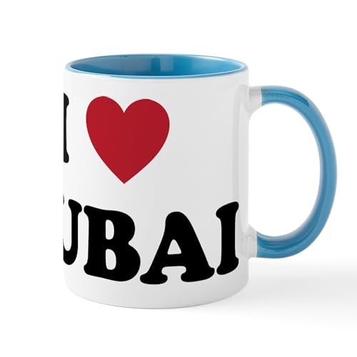 White/Blue Inside - I Love Dubai Mug