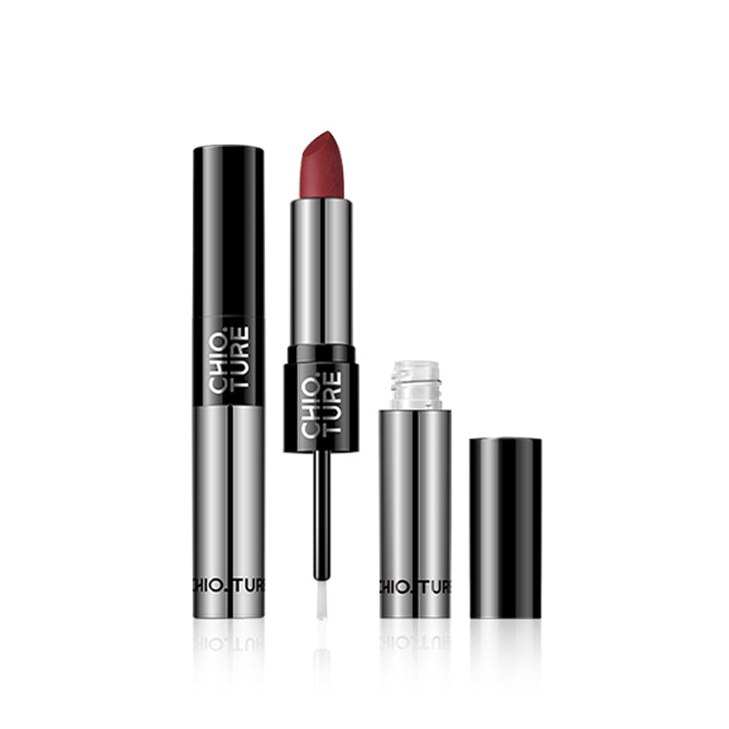 CHIOTURE Dual Ended Lipstick Set - Waterproof & Long Lasting Lip Color for Rainy Days & Outdoor Activities