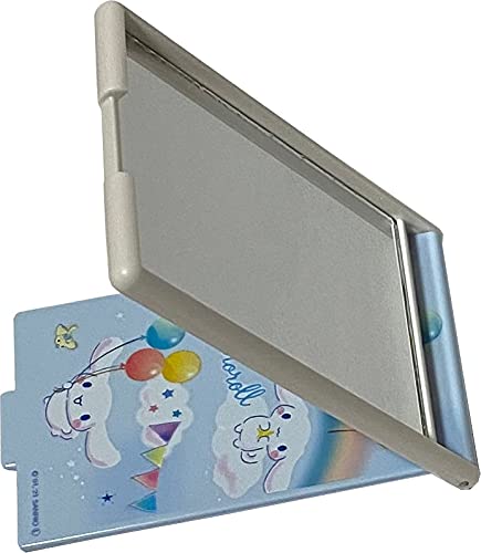 Sanrio Cinnamoroll Square Handheld Mirror - Cute Kawaii Makeup Mirror for Beauty & Personal Care (Sky Blue) - Perfect for Travel, Home Vanity & Gift Giving
