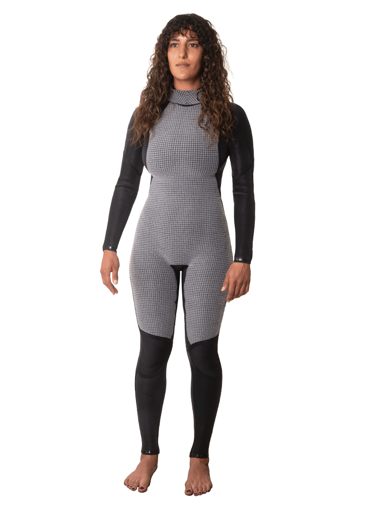 Women's 4/3mm Thermal Back Zip Wetsuit for Surfing, Diving & Cold Water Swimming - Neoprene Full Body Swimsuit with Warm Lining