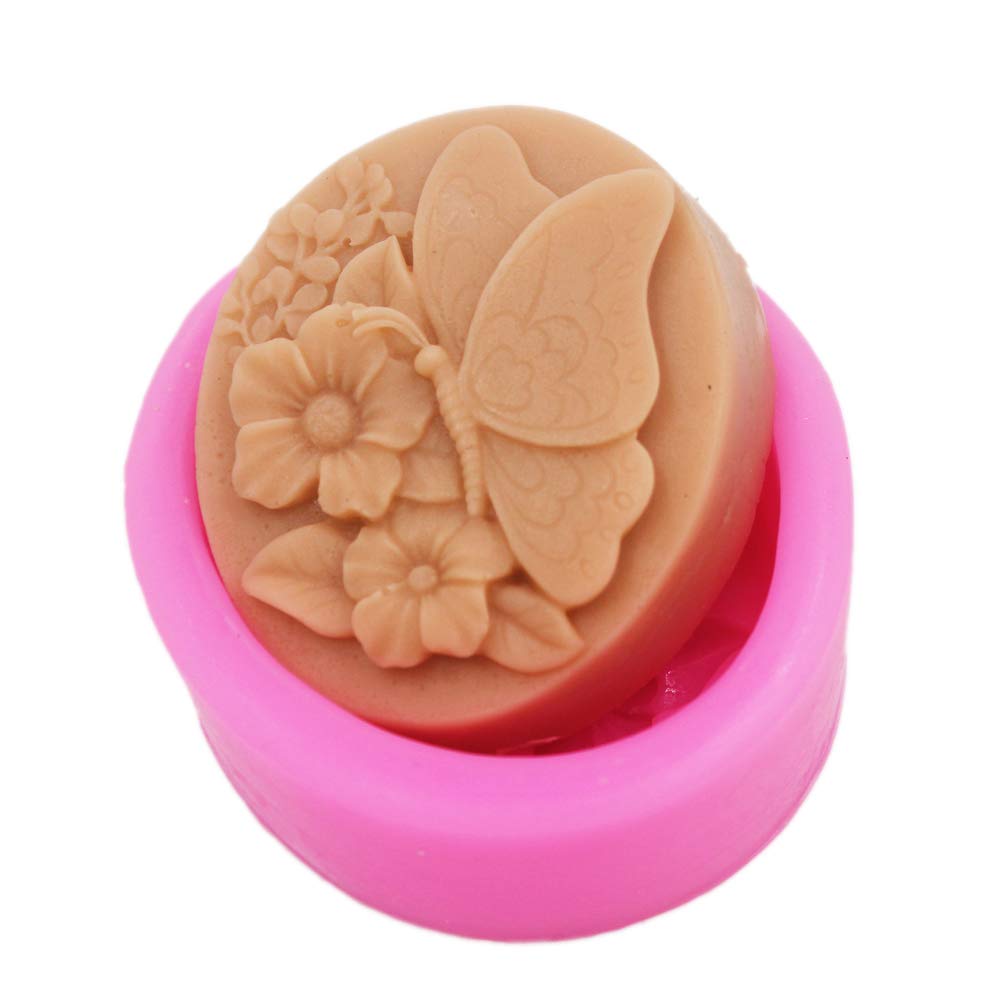 Butterfly Flower Silicone Soap Molds - DIY Handmade Soap Making Kit for Crafting, Bath Bombs & Candle Making - Perfect for Home Spa, Gifts & Art Projects