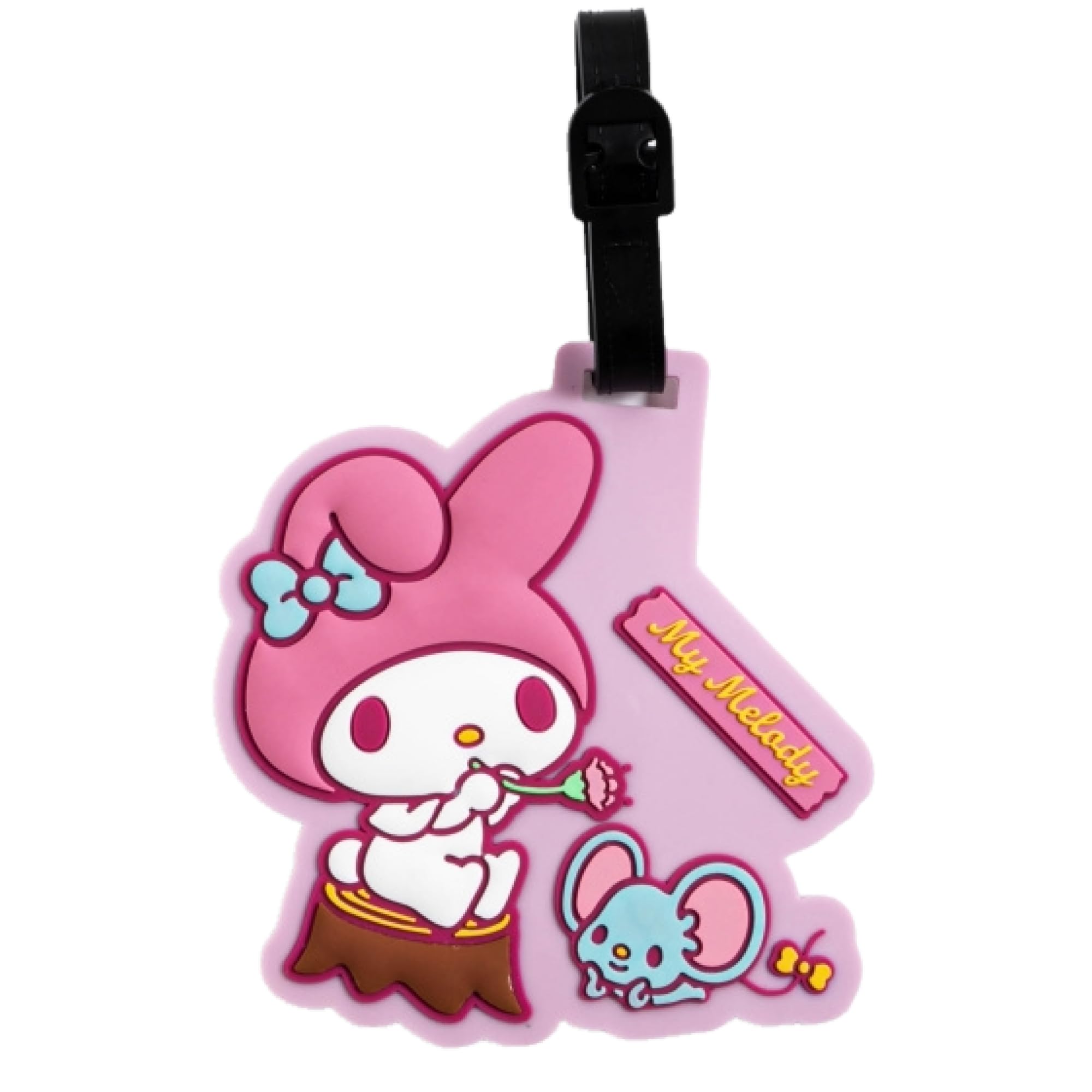 Cute My Melody Silicone Luggage Tag for Suitcases - 4.1
