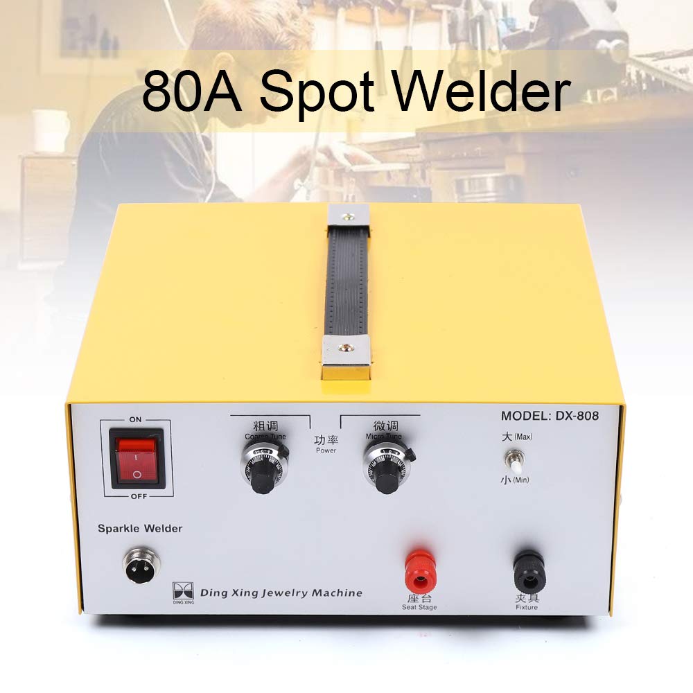 80A Jewelry Spot Welder Kit with Welding Pen - Gold Silver Platinum Welding Machine for Jewelry Making & Repair | DIY Crafts, Professional Jewelers, Home Workshop Use