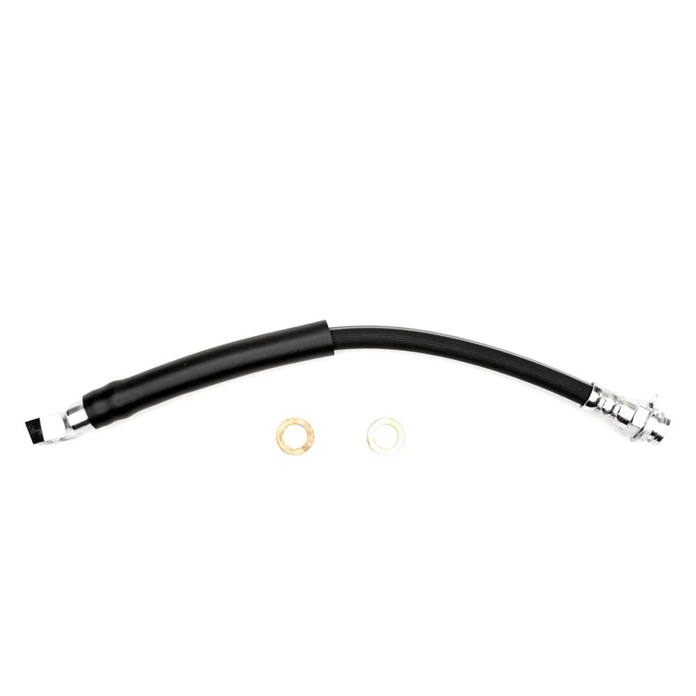 Dynamic Friction Company Front Brake Line Hose 350-47028 - High Performance Brake Hose for Cars, Trucks & SUVs - Perfect for Off-Roading, Racing & Daily Driving