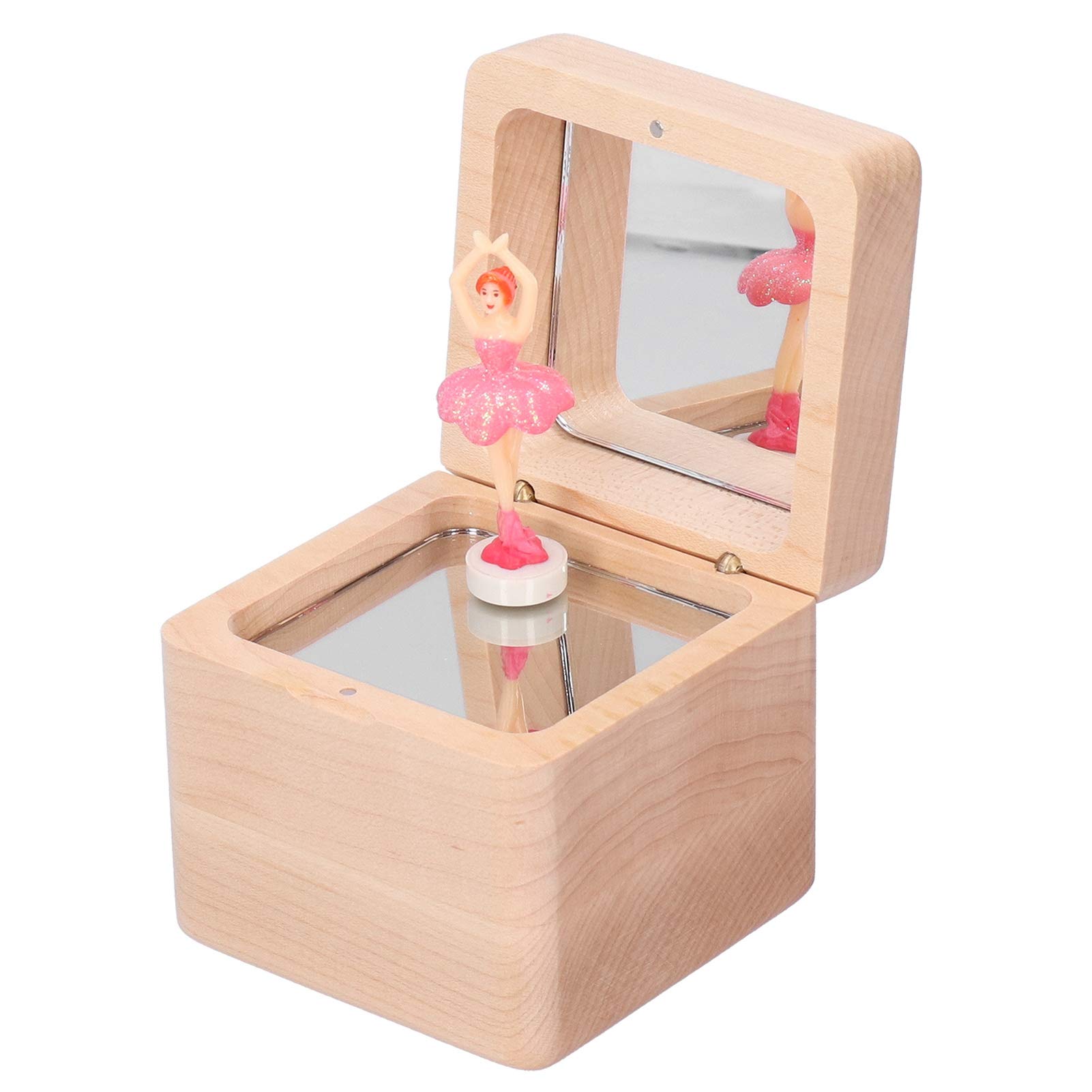 Raguso Wooden Music Box with Creative Dancer Design - Elegant Music Storage Box for Jewelry & Keepsakes - Perfect Romantic Gift for Wedding, Anniversary & Valentine's Day - Ideal for Bedroom Decor, Proposal Surprises & Special Occasions