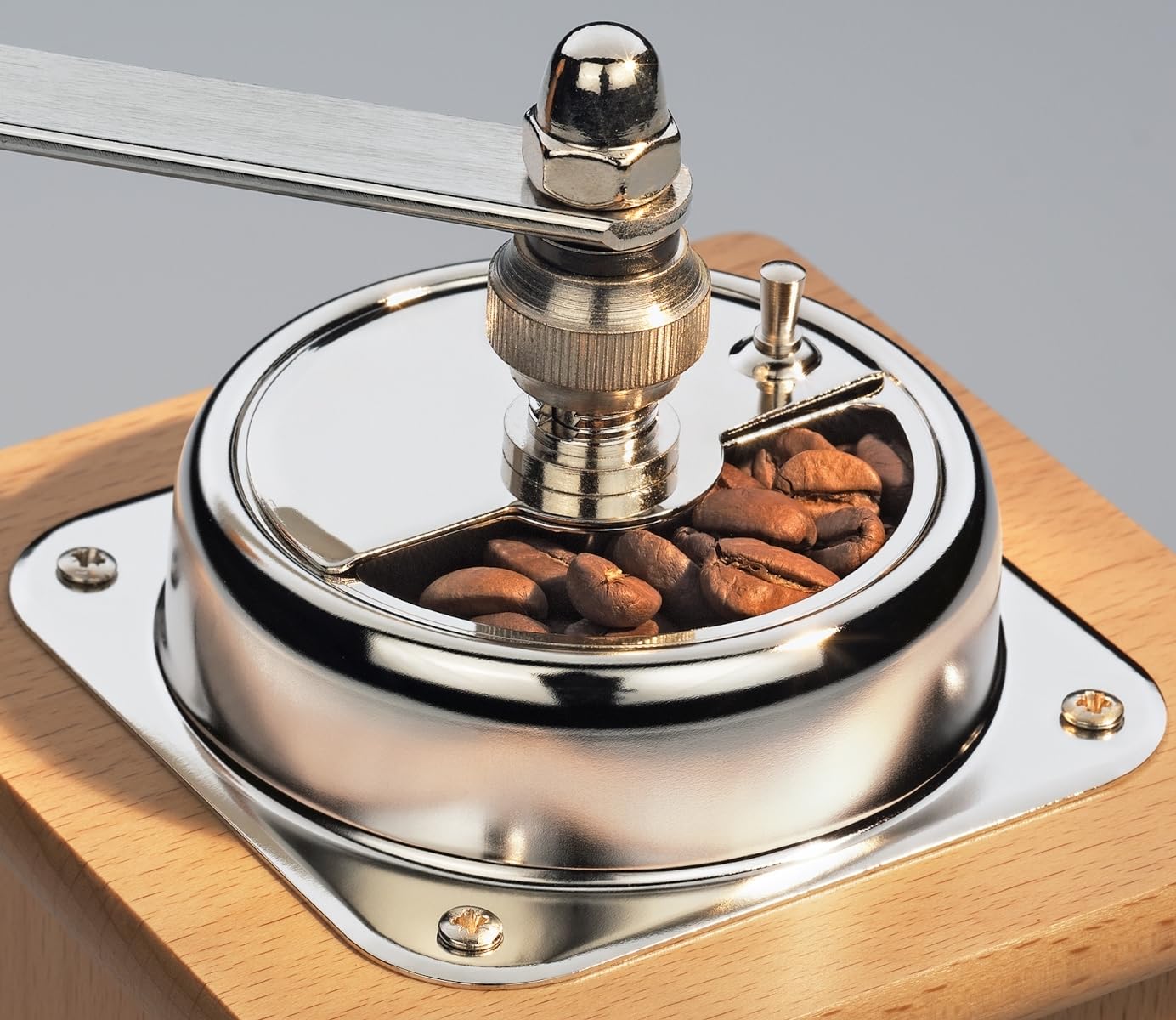 Premium Zassenhaus Montevideo Manual Coffee Grinder - Olive Wood Hand Crank Mill for Espresso, French Press & Pour Over - Perfect for Home Baristas & Coffee Enthusiasts