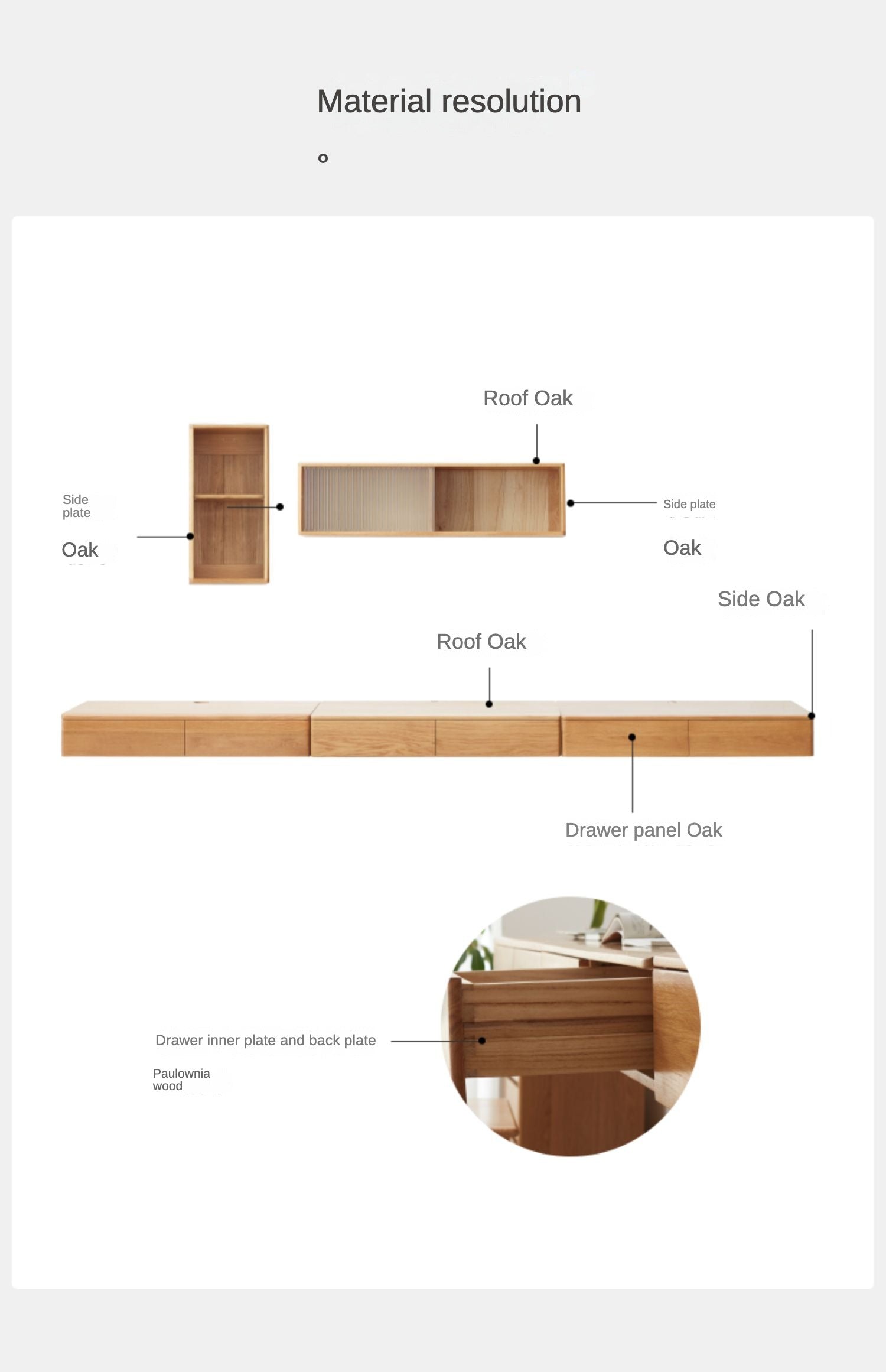 Solid Oak Wood Wall Mounted Floating Desk - Home Office, Study, or Workspace Solution for Small Spaces