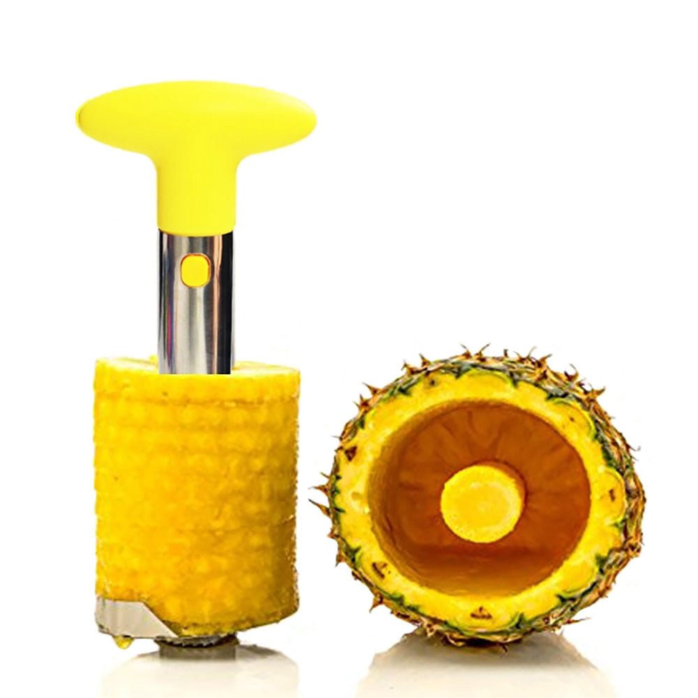 Premium Stainless Steel Pineapple Slicer - Easy Corer & Cutter for Fresh Fruit - Perfect for Smoothies, Fruit Salads & Summer BBQs